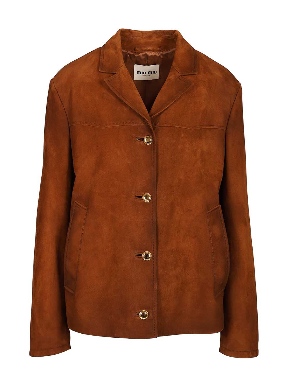 Suede jacket MPV948 (MIU MIU / レザー&ファージャケット・コート ) | MIU MIU (ミュウミュウ)