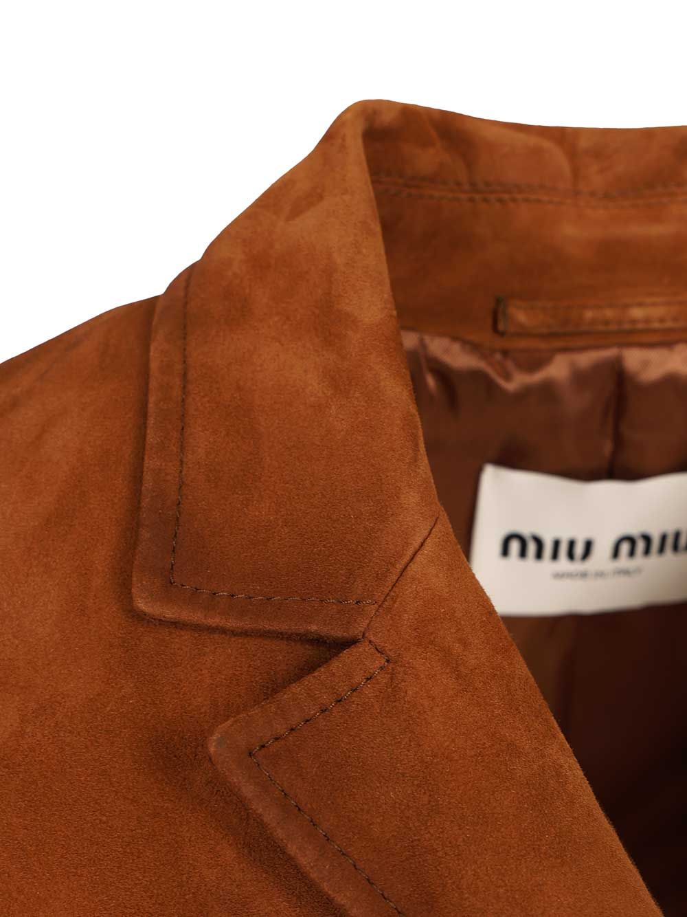 Suede jacket MPV948 (MIU MIU / レザー&ファージャケット・コート ) | MIU MIU (ミュウミュウ)(5)