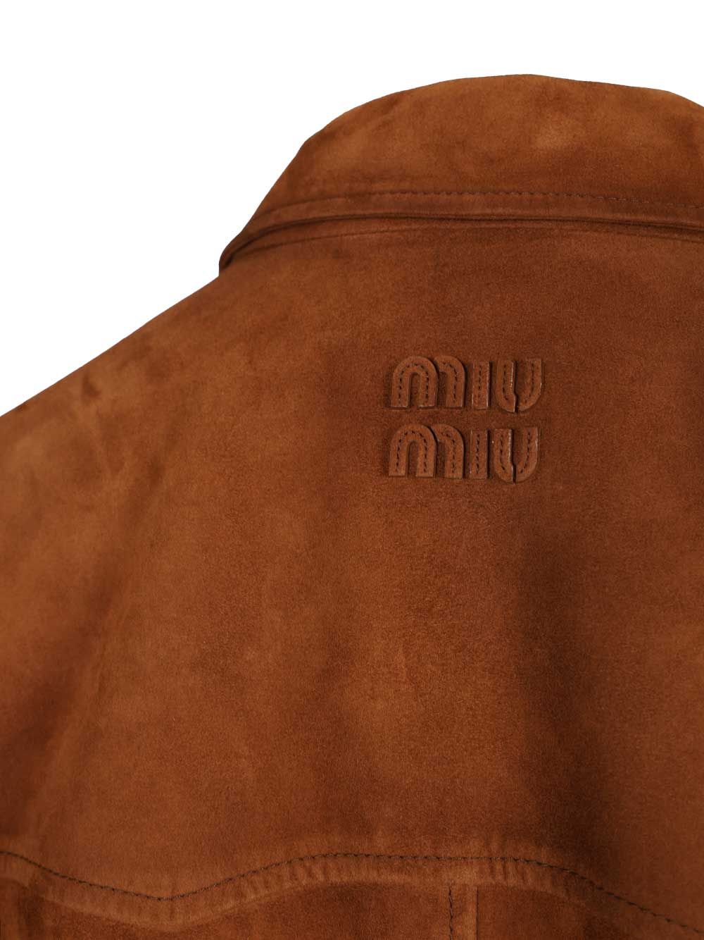 Suede jacket MPV948 (MIU MIU / レザー&ファージャケット・コート ) | MIU MIU (ミュウミュウ)(6)