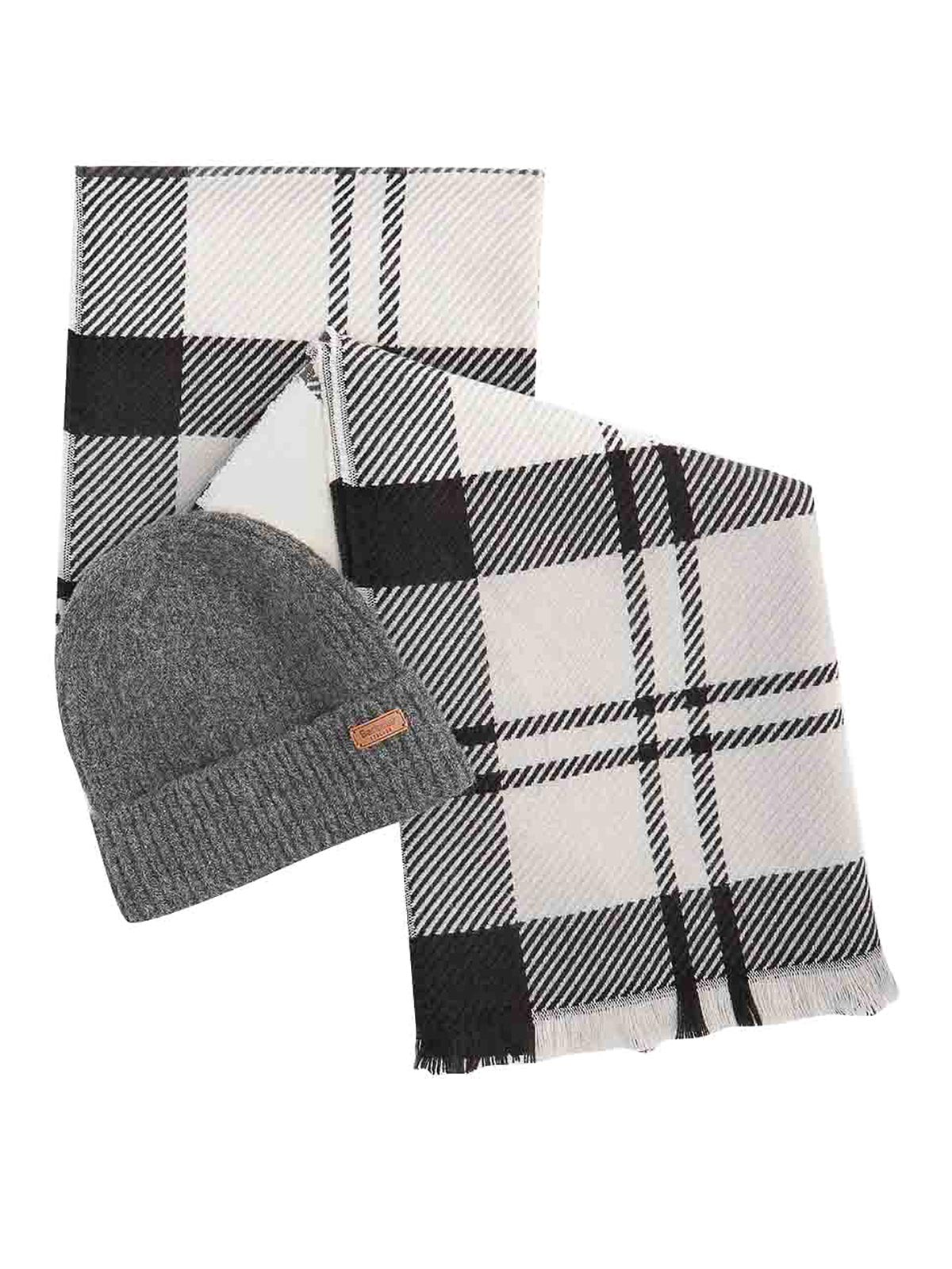 Pendle Beanie&Ampblair Scarf Set LGS0094GY31 (Barbour / スカーフ・マフラー ) | Barbour (バブアー)