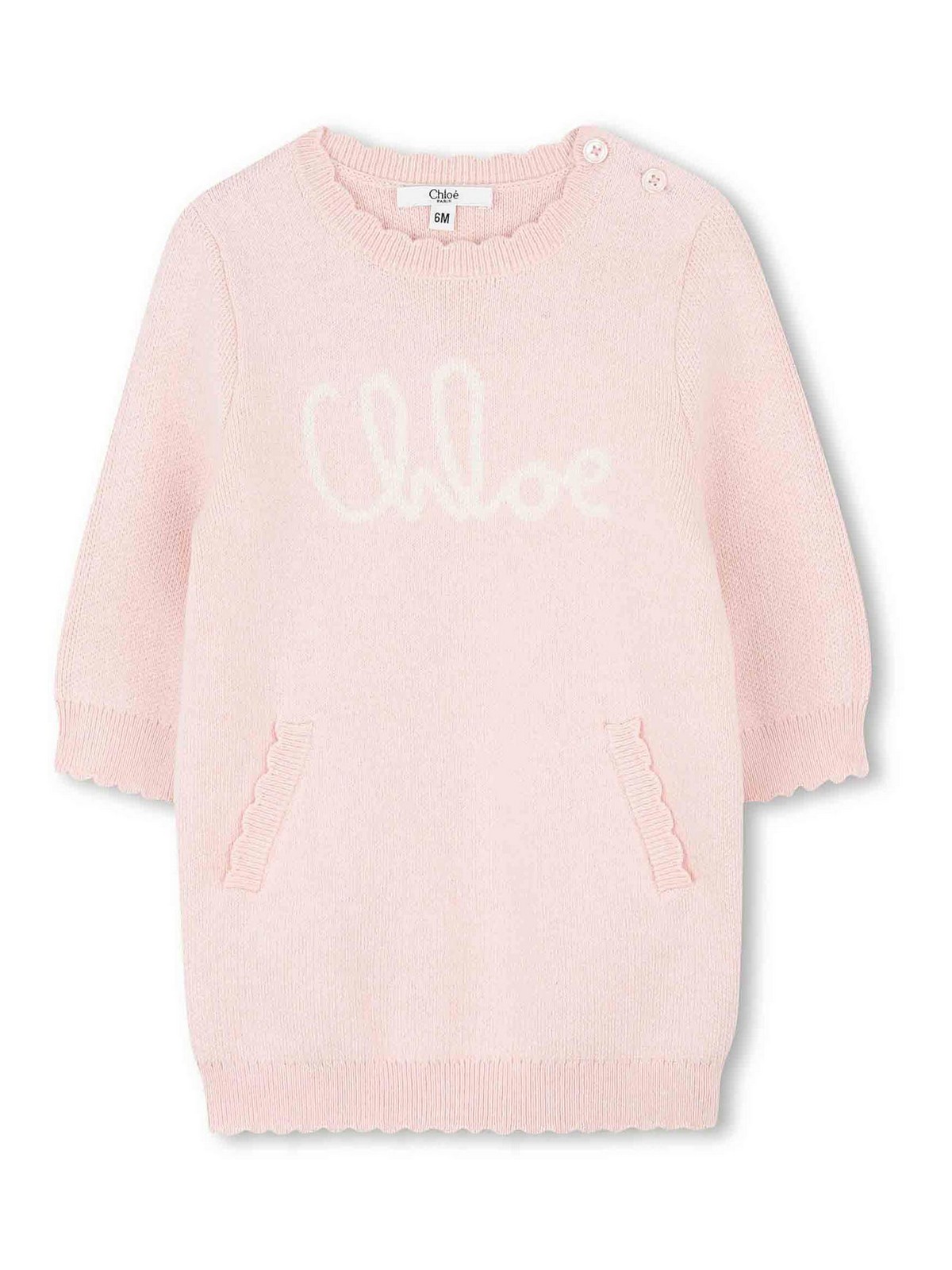 Knitted dress with embroidered logo C2071546J (Chloé / ワンピース・ドレス・オールインワン ) | Chloé (クロエ)