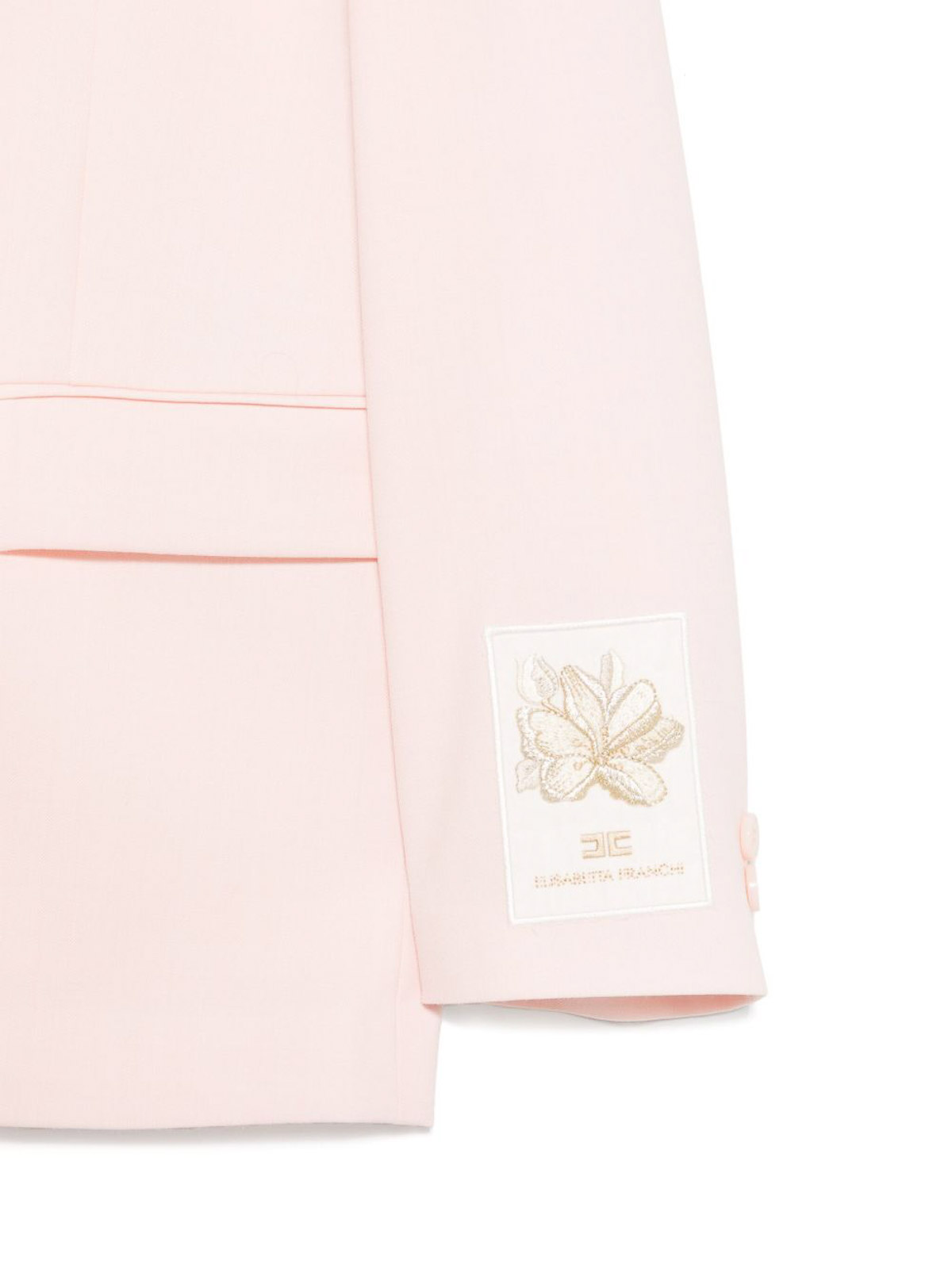 Pink Blazer With Logo EFGC0630ML019C036 (Elisabetta Franchi / ブレザー・ジャケット ) | Elisabetta Franchi (エリザベッタ フランキ)(2)