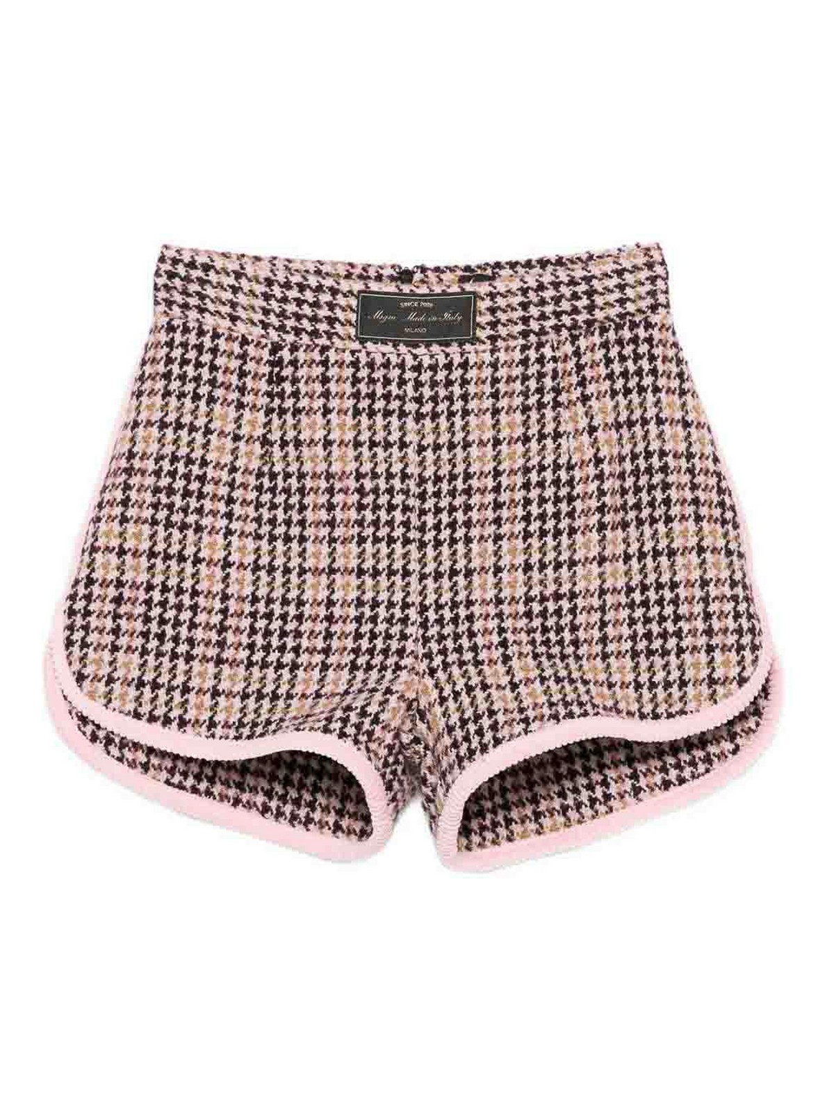 Shorts With Houndstooth Pattern F5MSJGSH140MS034 (MSGM / ショートパンツ ) | MSGM (エムエスジーエム)