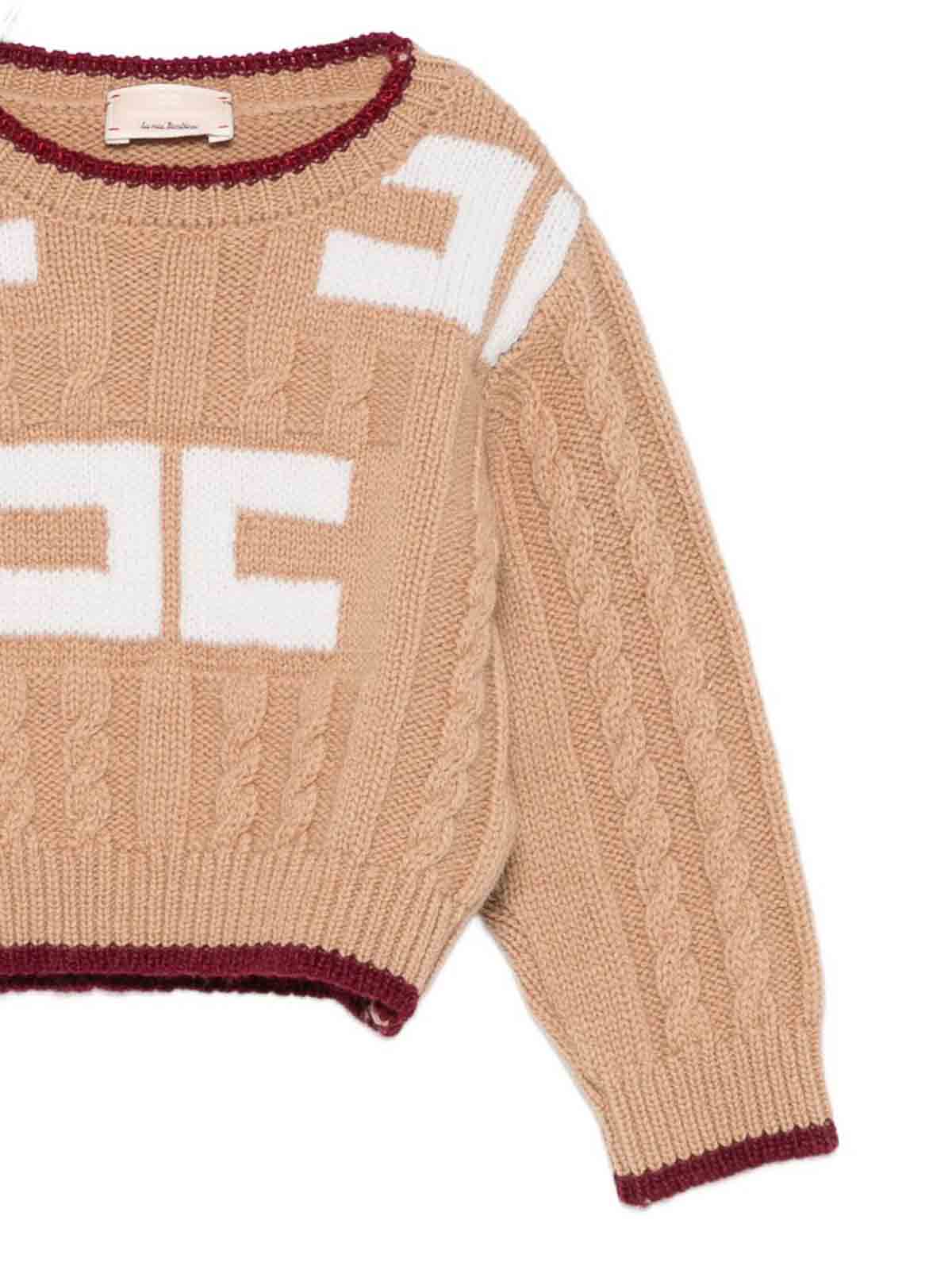 Pullover With Woven Knit EGMA044CFL230D765 (Elisabetta Franchi / ニット・セーター・カーディガン ) | Elisabetta Franchi (エリザベッタ フランキ)(2)