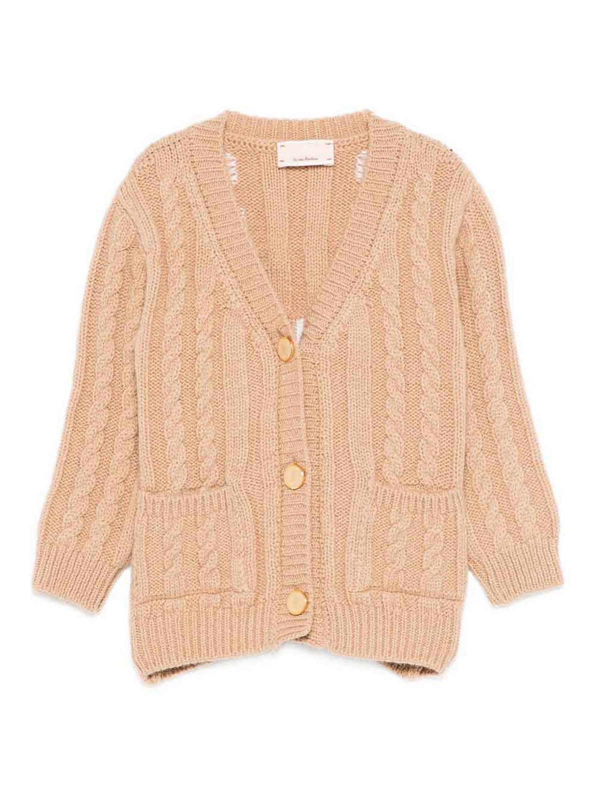 Cardigan With Cable Knit EGMA046CFL230D765 (Elisabetta Franchi / ニット・セーター・カーディガン ) | Elisabetta Franchi (エリザベッタ フランキ)