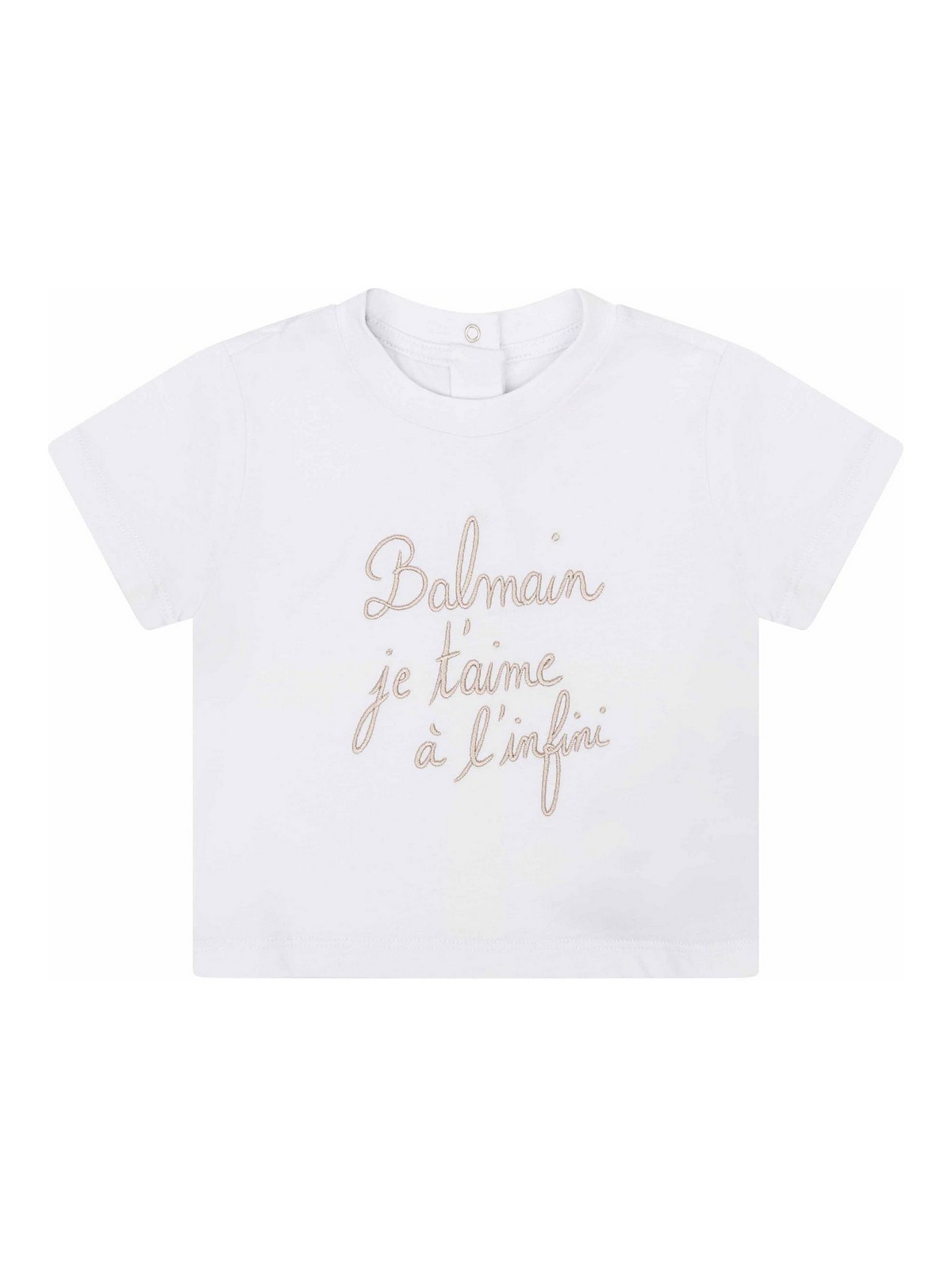 T-Shirt With Print BX8621Z3186100BG (Balmain / Tシャツ・カットソー ) | Balmain (バルマン)