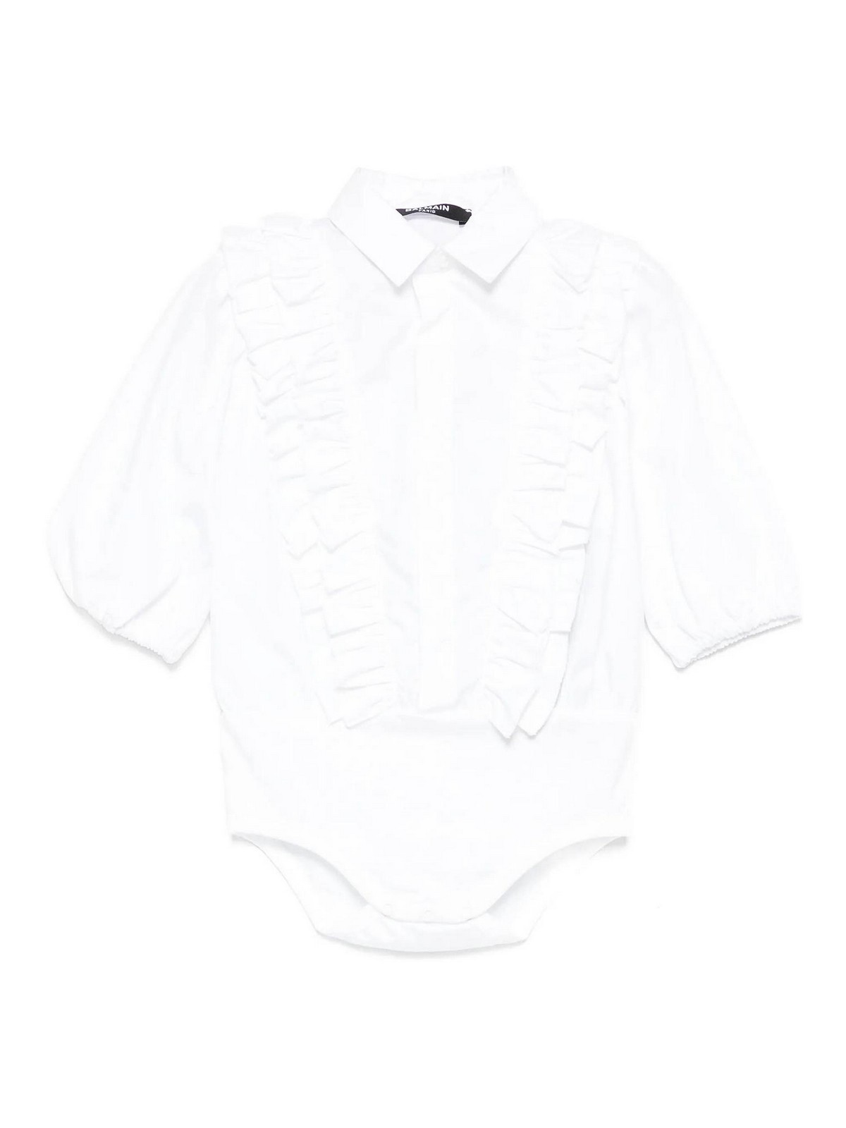 Bodysuit with ruffles BXA00AP0536100NE (Balmain / ワンピース・ドレス・オールインワン ) | Balmain (バルマン)