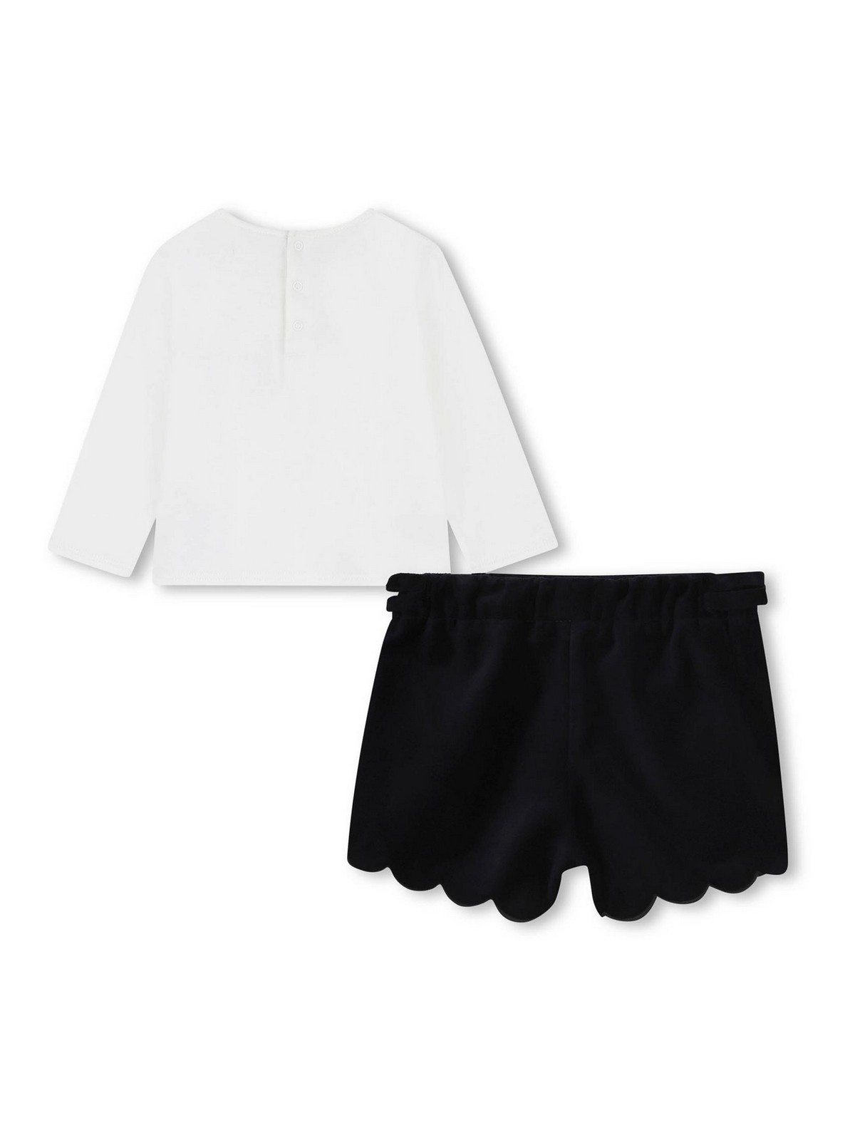 Set With Shorts And Scalloped Hem C20719N68 (Chloé / スウェット・フーディー ) | Chloé (クロエ)(1)
