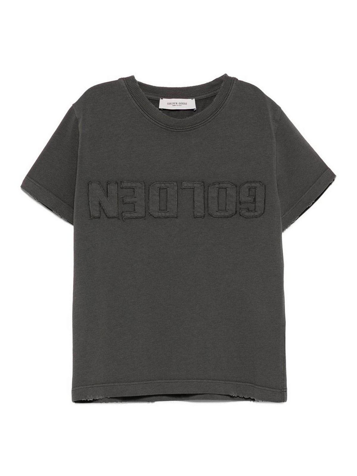 T-Shirt With Embossed Logo GKP02441P00224360278 (Golden Goose / Tシャツ・カットソー ) | Golden Goose (ゴールデングース)