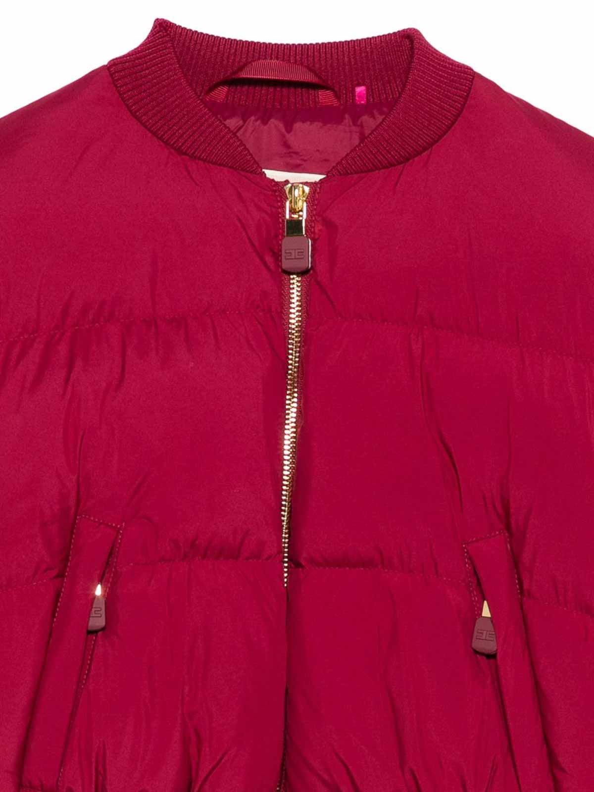 Quilted Crop Bomber Jacket EFGB131CNY2973029 (Elisabetta Franchi / ダウンジャケット・コート ) | Elisabetta Franchi (エリザベッタ フランキ)(2)