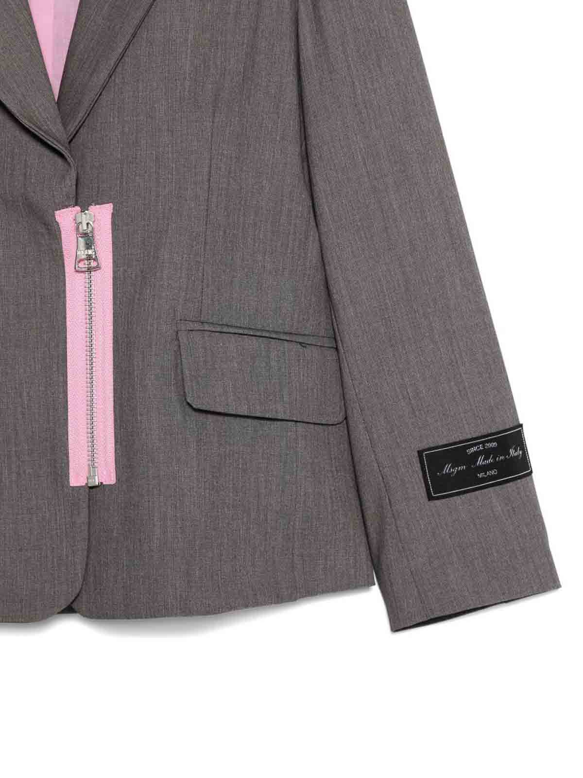 Zip Jacket F5MSJGJK272104 (MSGM / ブレザー・ジャケット ) | MSGM (エムエスジーエム)(2)