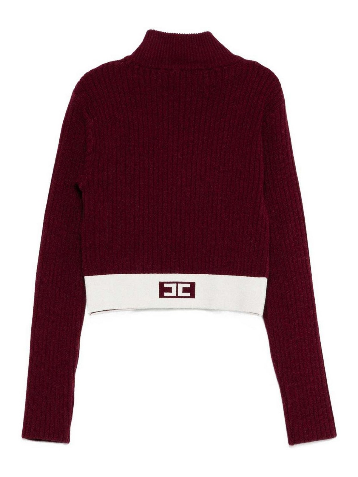 Pullover with logo EFMA173CFL0403077 (Elisabetta Franchi / ニット・セーター・カーディガン ) | Elisabetta Franchi (エリザベッタ フランキ)(1)