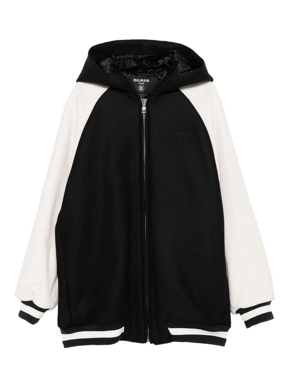 Two-tone jacket with hood BX2Q50E0169621AV (Balmain / カジュアルジャケット ) | Balmain (バルマン)