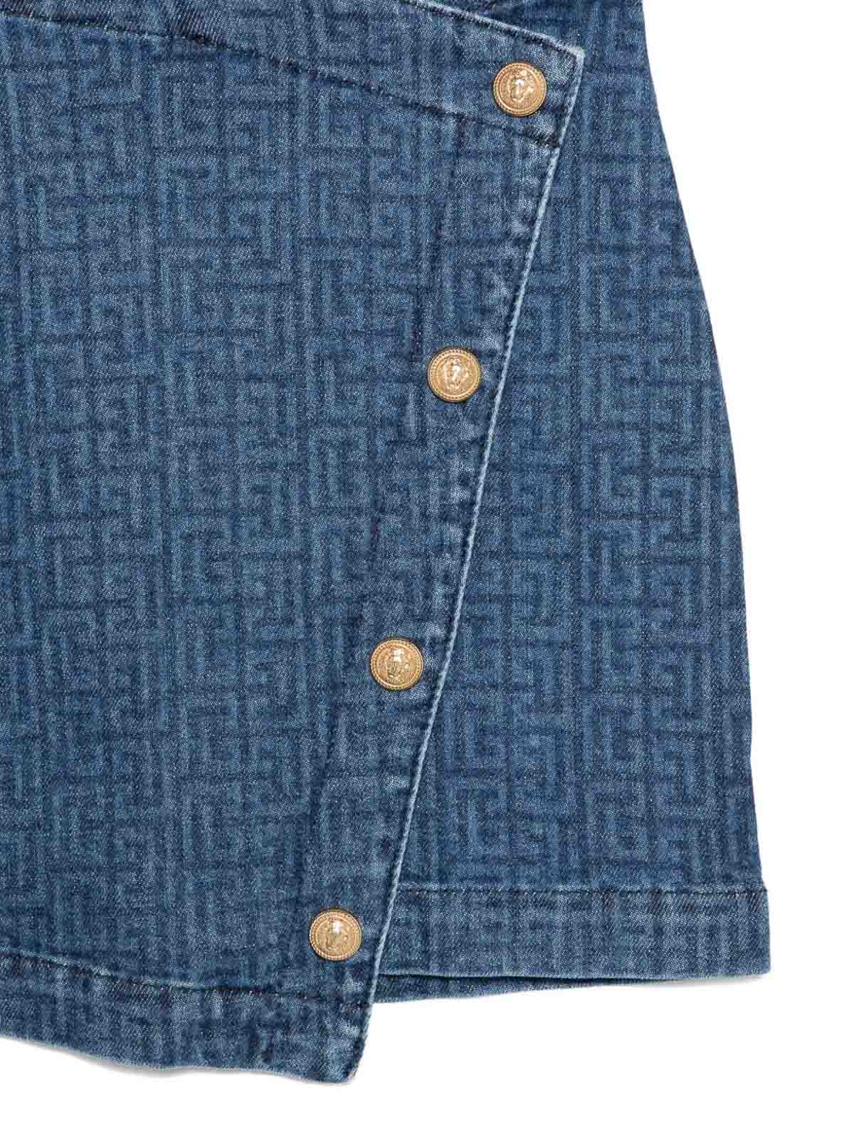 Skirt With Buttons BX7A91D0038620BL (Balmain / スカート ) | Balmain (バルマン)(2)