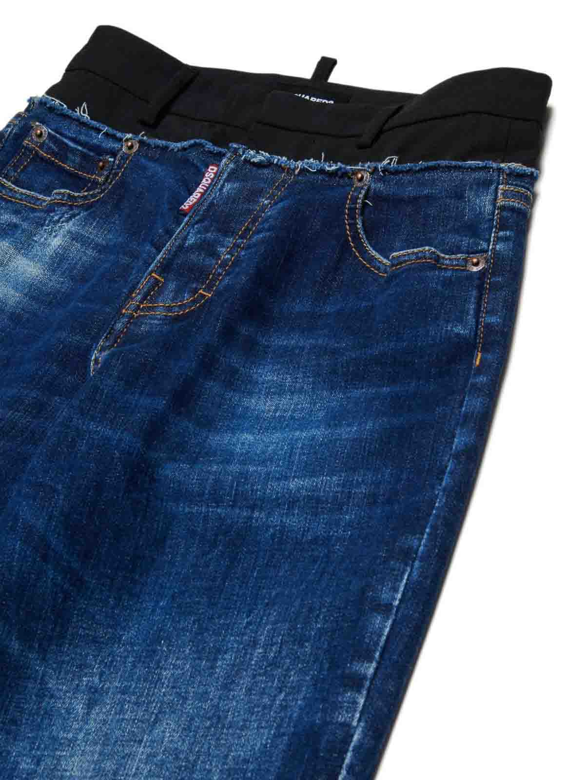 Jeans With Insert Design DQ3036D0AEZDQ01 (Dsquared2 / ジーンズ ) | Dsquared2 (ディースクエアード)(3)