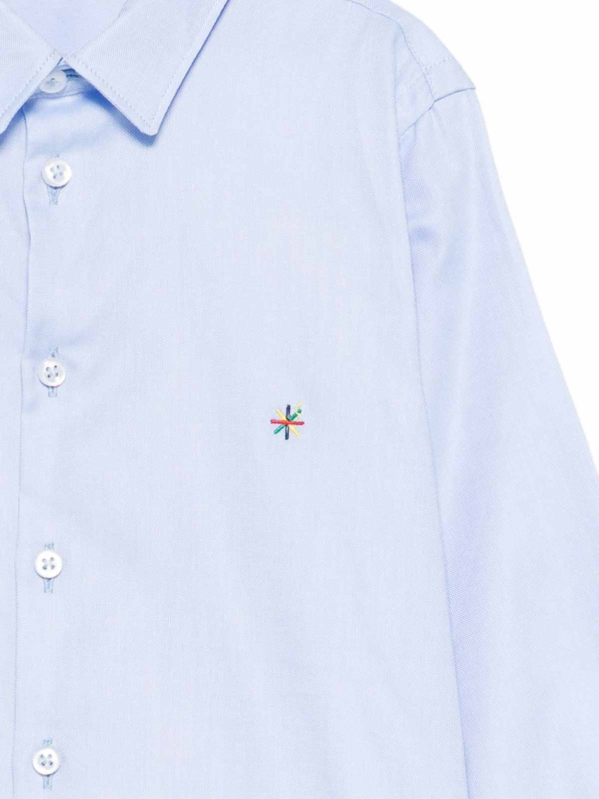 Shirt With Embroidery MR026425IAZZURRO (MANUEL RITZ / シャツ・ブラウス ) | MANUEL RITZ (マヌエル リッツ)(2)