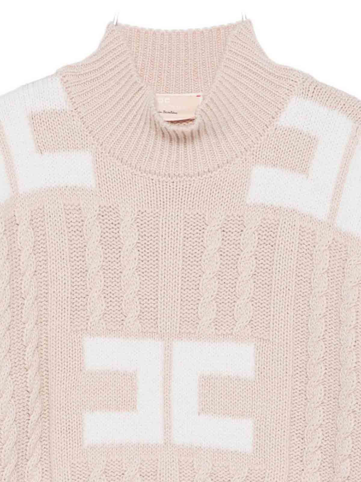 Pullover with logo EFMA171CFL230D749 (Elisabetta Franchi / ニット・セーター・カーディガン ) | Elisabetta Franchi (エリザベッタ フランキ)(2)