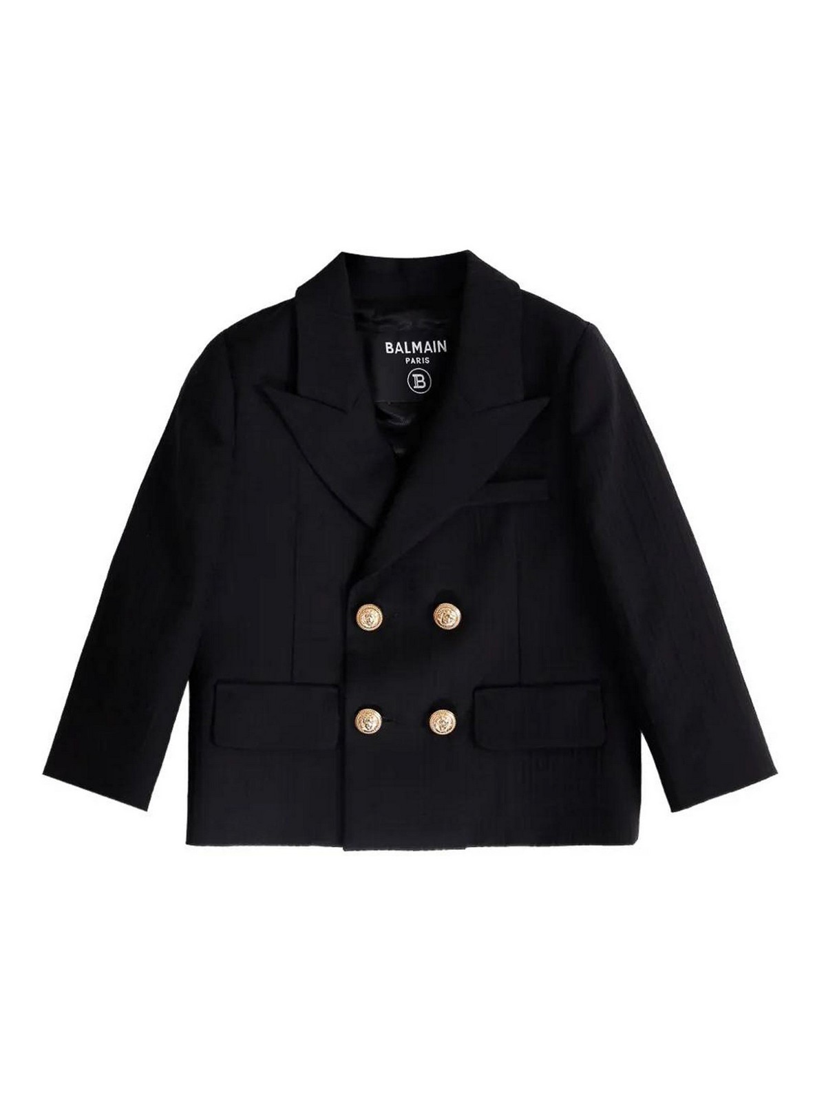 Blazer With Logo BX2514I0291930OR (Balmain / ブレザー・ジャケット ) | Balmain (バルマン)