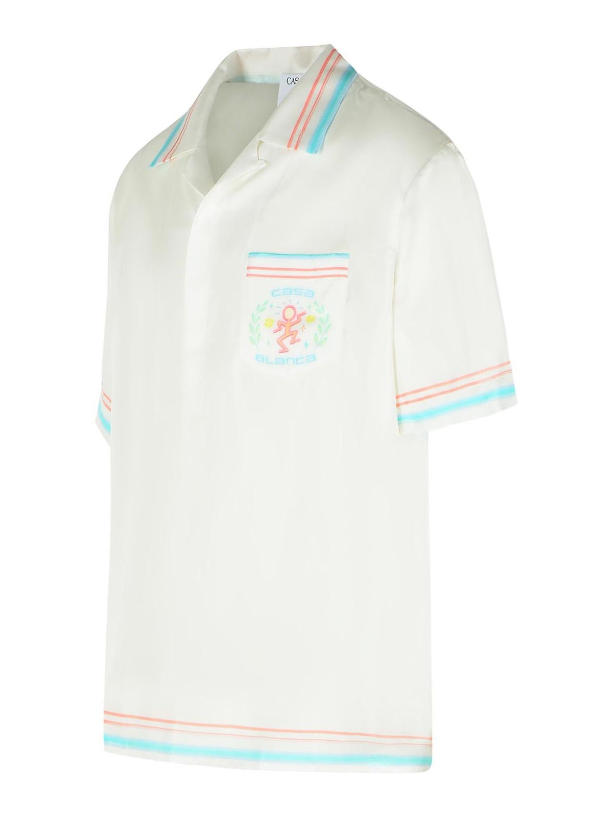 White Silk Shirt MSP26SH00301 (Casablanca / シャツ・ブラウス ) | Casablanca (カサブランカ)(2)