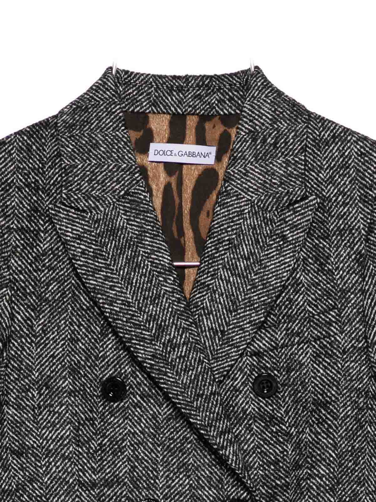 Double-breasted herringbone blazer L51J84FCZAFS8030 (Dolce & Gabbana / ブレザー・ジャケット ) | Dolce & Gabbana (ドルチェガッバーナ)(2)