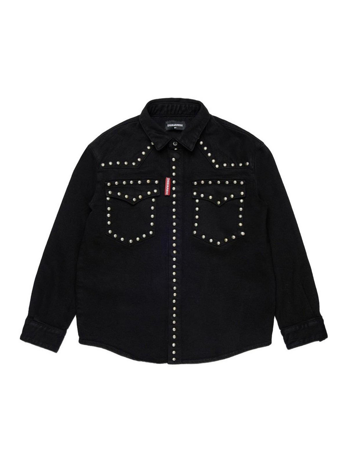 Shirt With Studs DQ3074D0AEPDQ900 (Dsquared2 / シャツ・ブラウス ) | Dsquared2 (ディースクエアード)