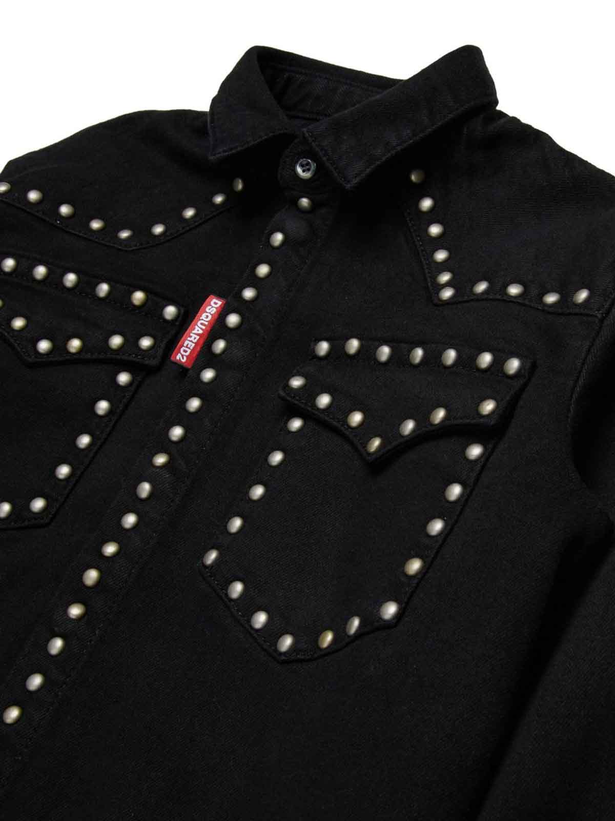 Shirt With Studs DQ3074D0AEPDQ900 (Dsquared2 / シャツ・ブラウス ) | Dsquared2 (ディースクエアード)(3)