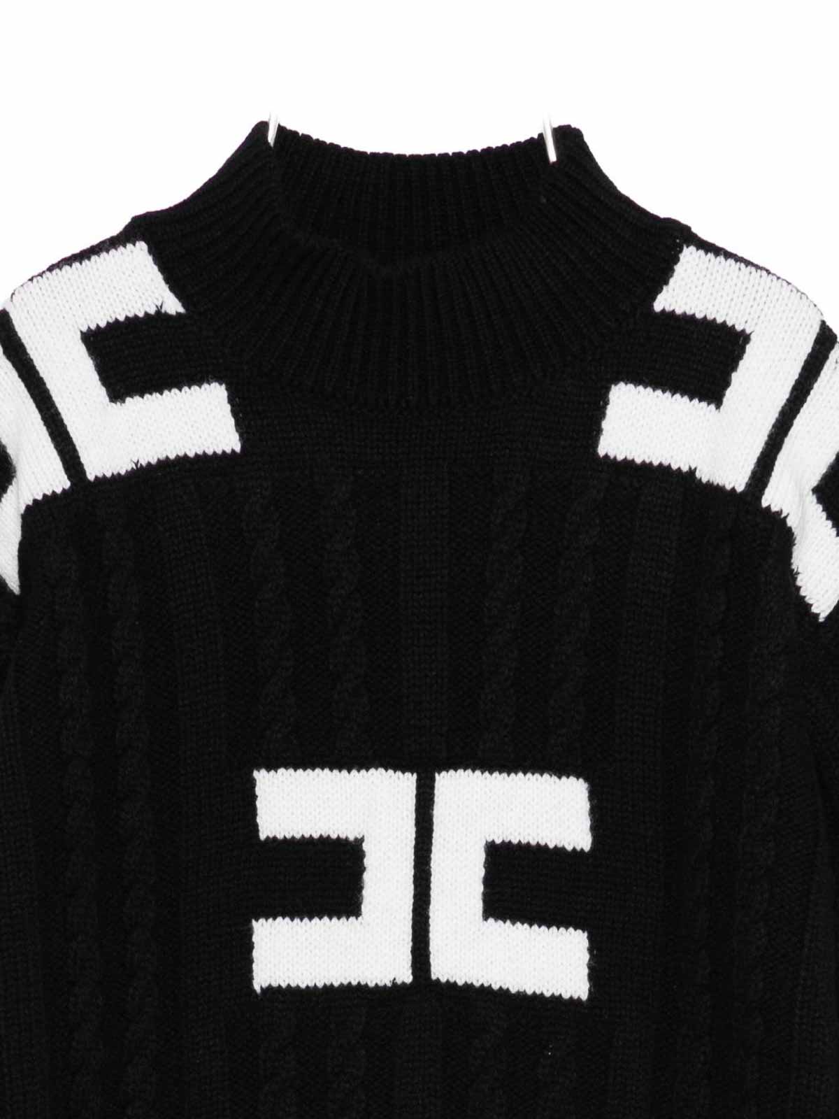 Pullover with logo EFMA171CFL230D748 (Elisabetta Franchi / ニット・セーター・カーディガン ) | Elisabetta Franchi (エリザベッタ フランキ)(2)