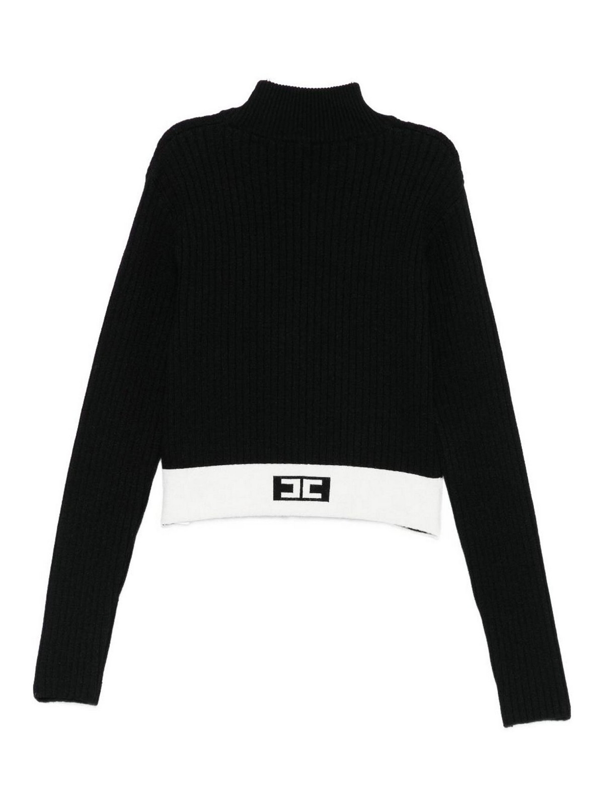 Sweater With Logo EFMA173CFL040D748 (Elisabetta Franchi / ニット・セーター・カーディガン ) | Elisabetta Franchi (エリザベッタ フランキ)(1)