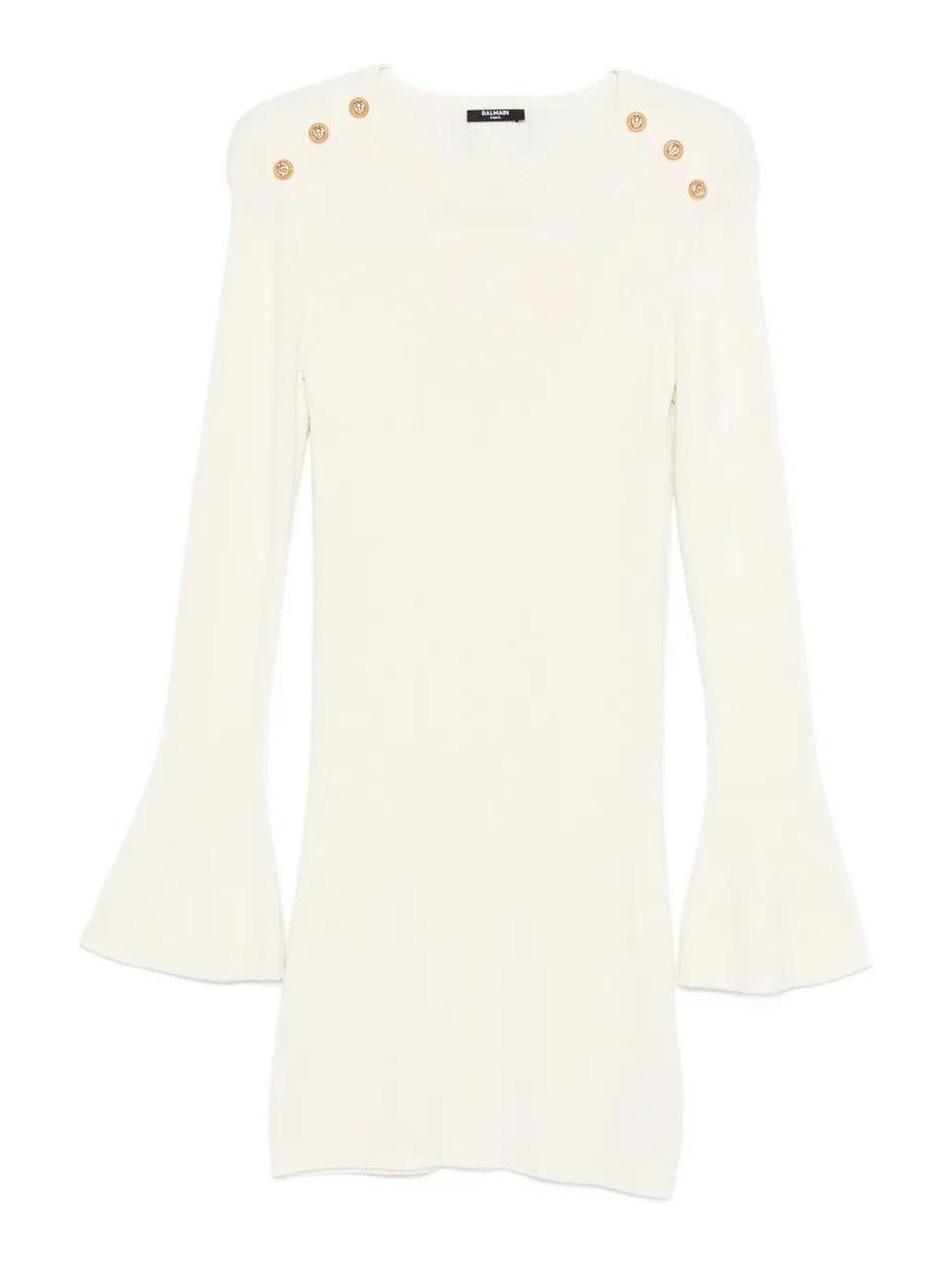 Dress With Buttons BX1D30Z3297102OR (Balmain / ワンピース・ドレス・オールインワン ) | Balmain (バルマン)