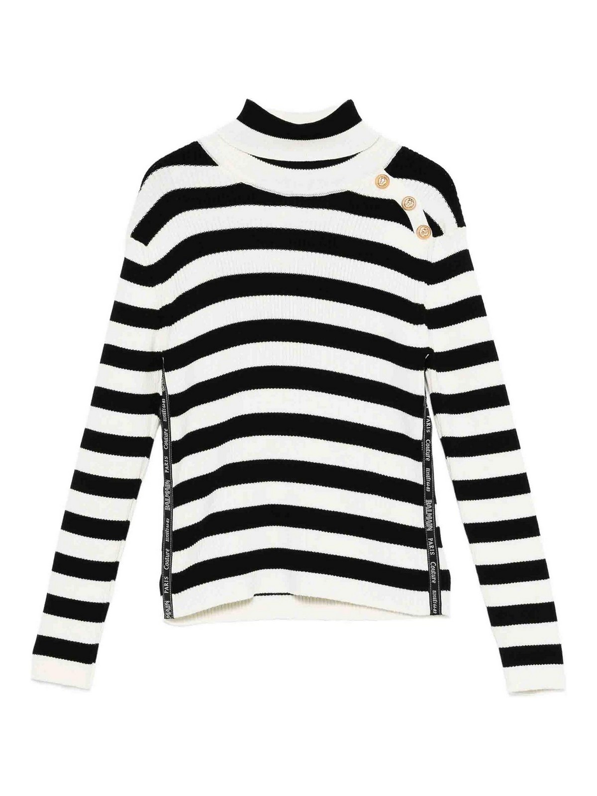 Striped Pullover BX9A40Z3297102NE (Balmain / ニット・セーター・カーディガン ) | Balmain (バルマン)
