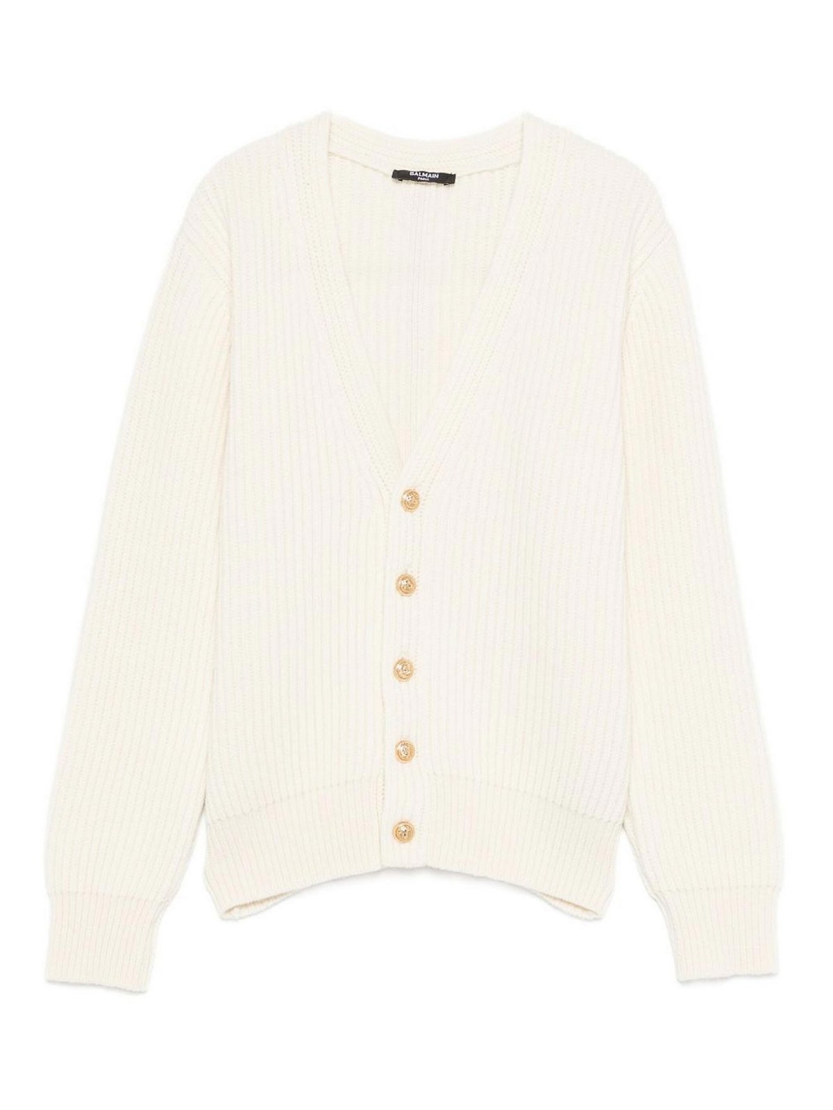 Cardigan With Embroidery BX9P70Z3294102OR (Balmain / ニット・セーター・カーディガン ) | Balmain (バルマン)