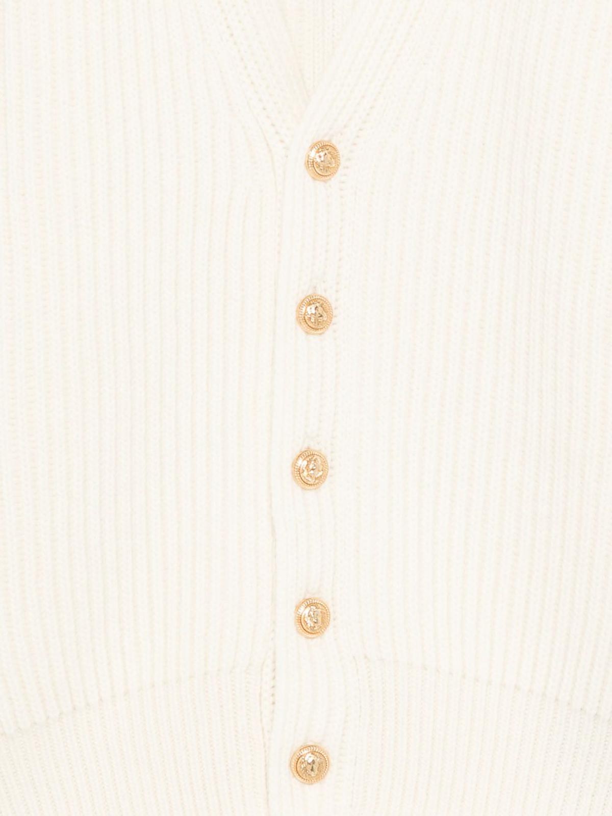 Cardigan With Embroidery BX9P70Z3294102OR (Balmain / ニット・セーター・カーディガン ) | Balmain (バルマン)(2)