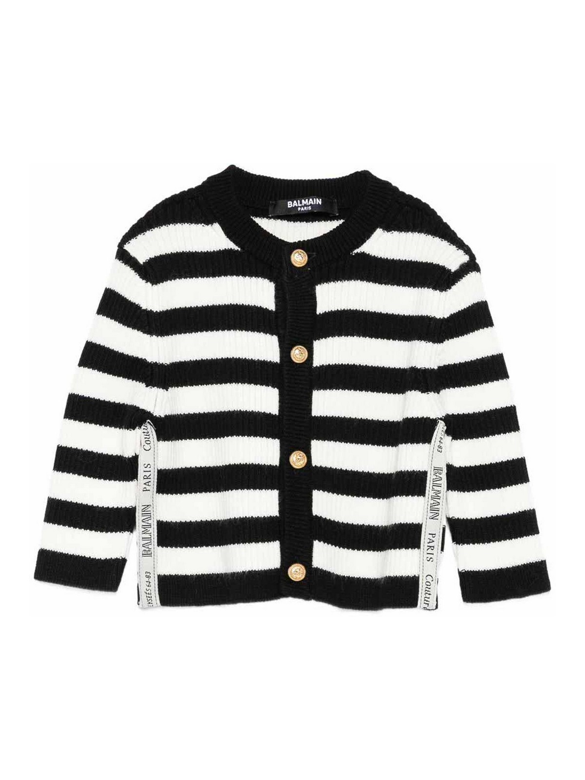 Striped Cardigan BX9030Z3297102NE (Balmain / ニット・セーター・カーディガン ) | Balmain (バルマン)