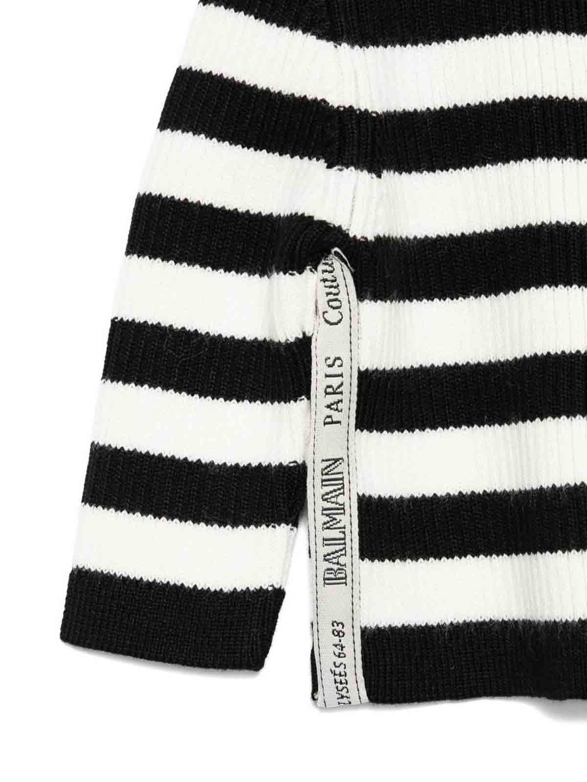 Striped Cardigan BX9030Z3297102NE (Balmain / ニット・セーター・カーディガン ) | Balmain (バルマン)(2)
