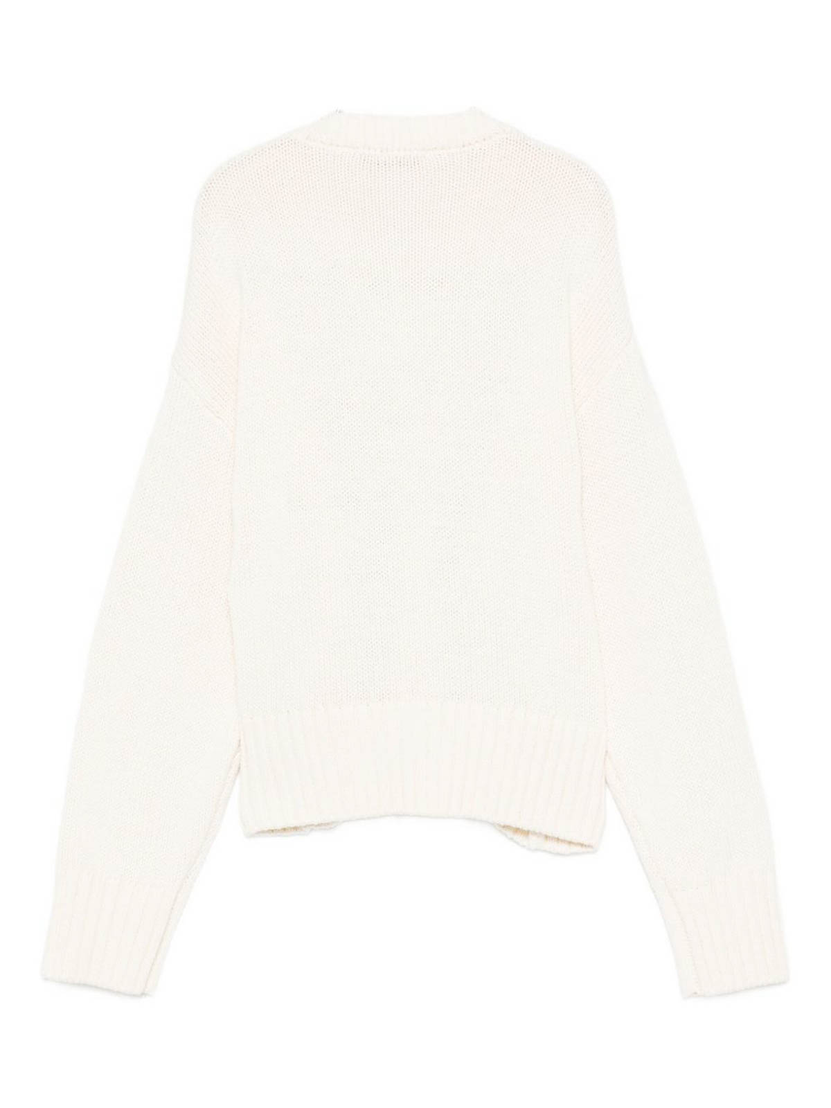 White eyelet sweater F5MSJGJP037013 (MSGM / ニット・セーター・カーディガン ) | MSGM (エムエスジーエム)(2)