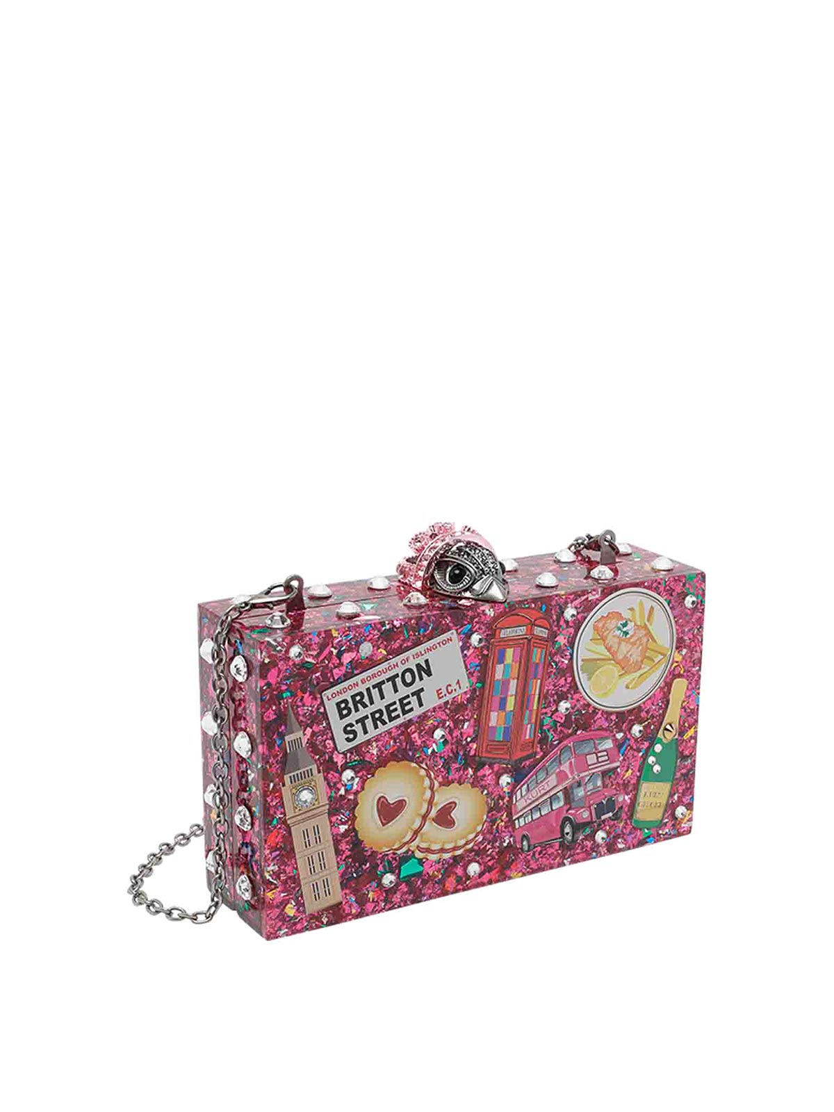 London Box Clutch 5032357979PINKCOMB (KURT GEIGER / クラッチバッグ・ポーチ ) | KURT GEIGER (カートガイガー)(1)