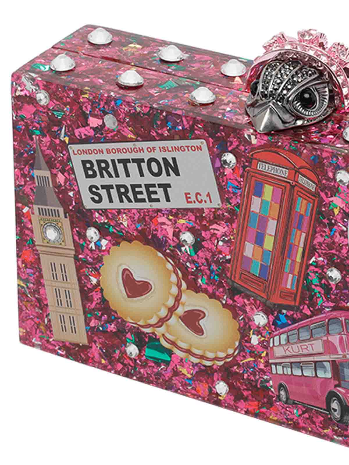 London Box Clutch 5032357979PINKCOMB (KURT GEIGER / クラッチバッグ・ポーチ ) | KURT GEIGER (カートガイガー)(3)