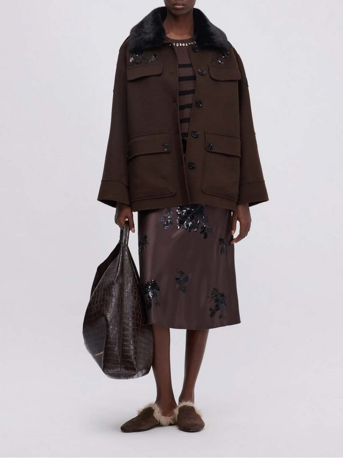 Jacket D47ED022EY1MFA70 (ERMANNO SCERVINO / ワンピース・ドレス・オールインワン ) | ERMANNO SCERVINO (エルマンノ シェルヴィーノ)(1)