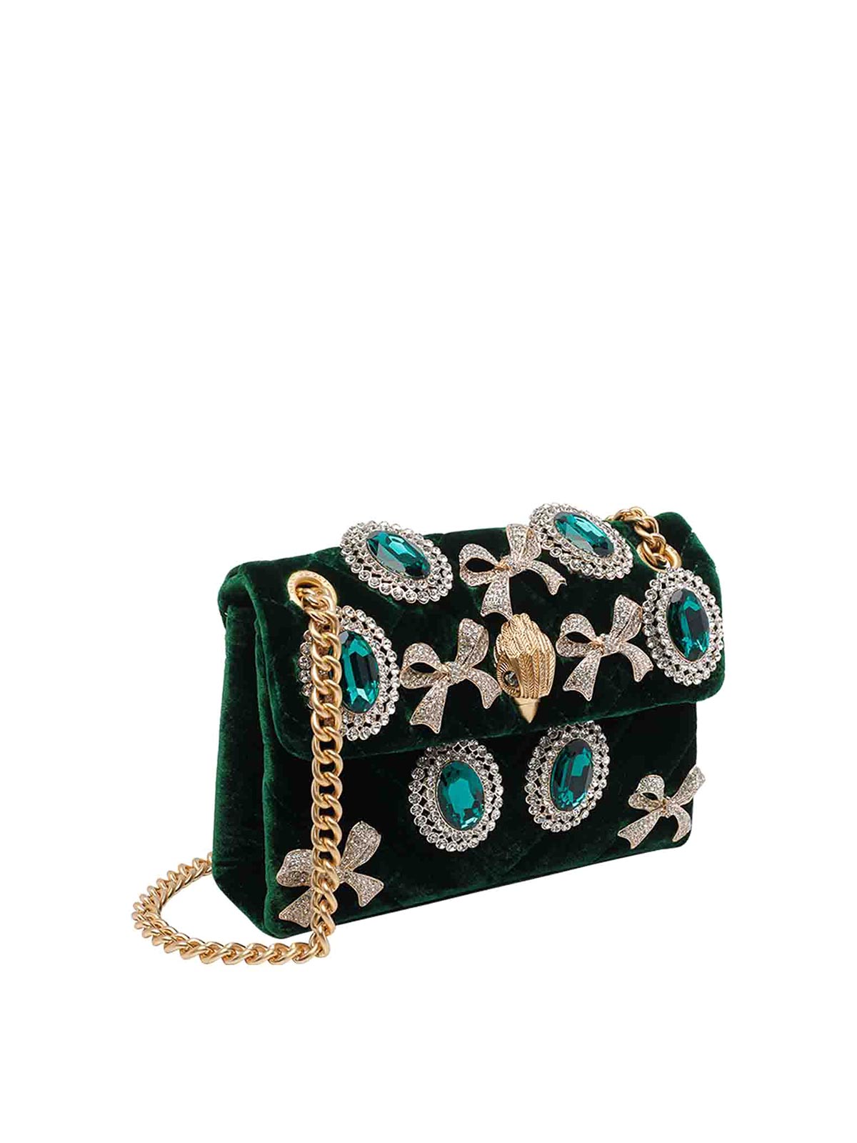 Velvet Mini Kensington Crossbody Bag 5018771789DARKGREEN (KURT GEIGER / ハンドバッグ・ショルダーバッグ ) | KURT GEIGER (カートガイガー)(1)