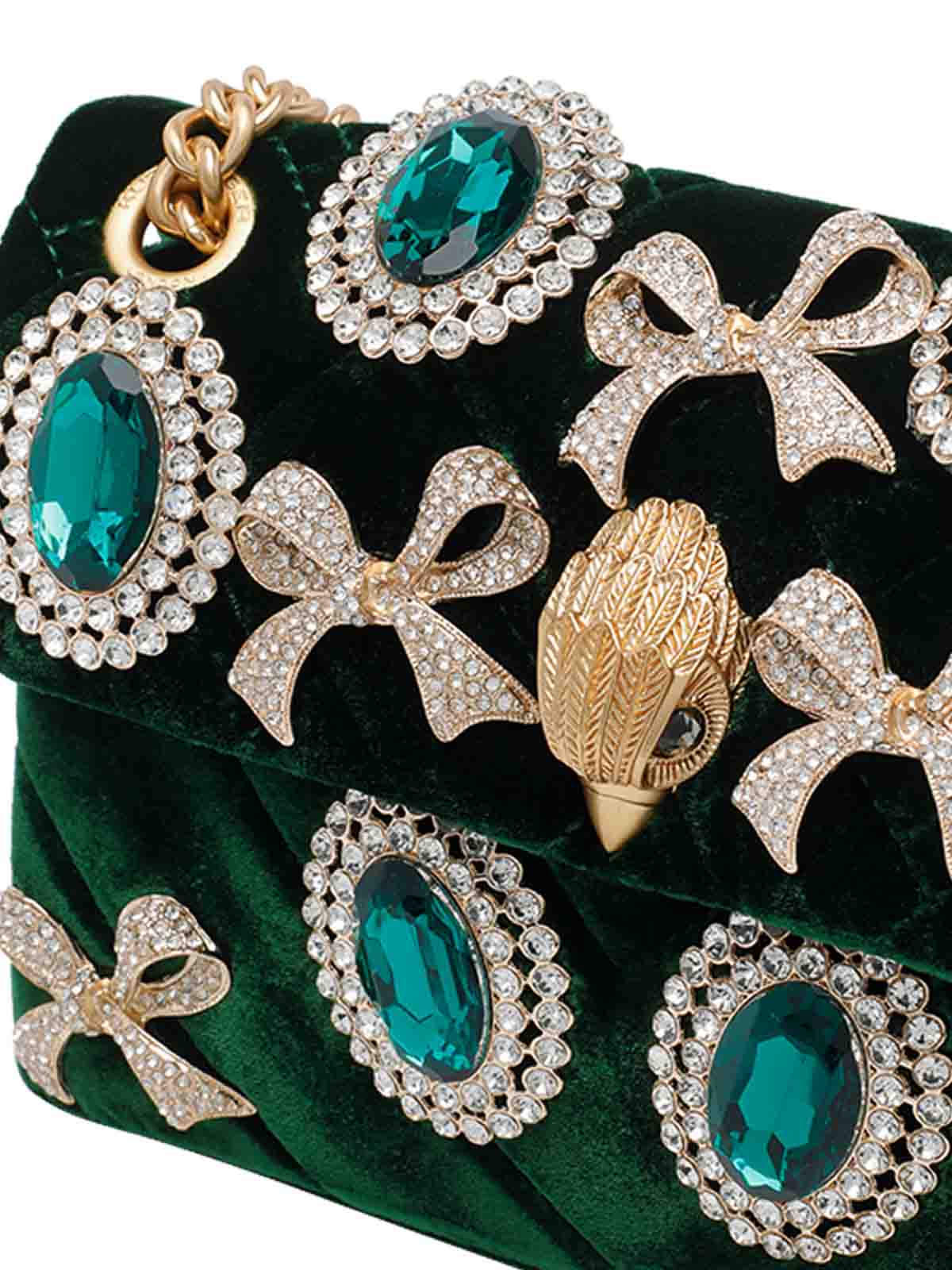 Velvet Mini Kensington Crossbody Bag 5018771789DARKGREEN (KURT GEIGER / ハンドバッグ・ショルダーバッグ ) | KURT GEIGER (カートガイガー)(3)