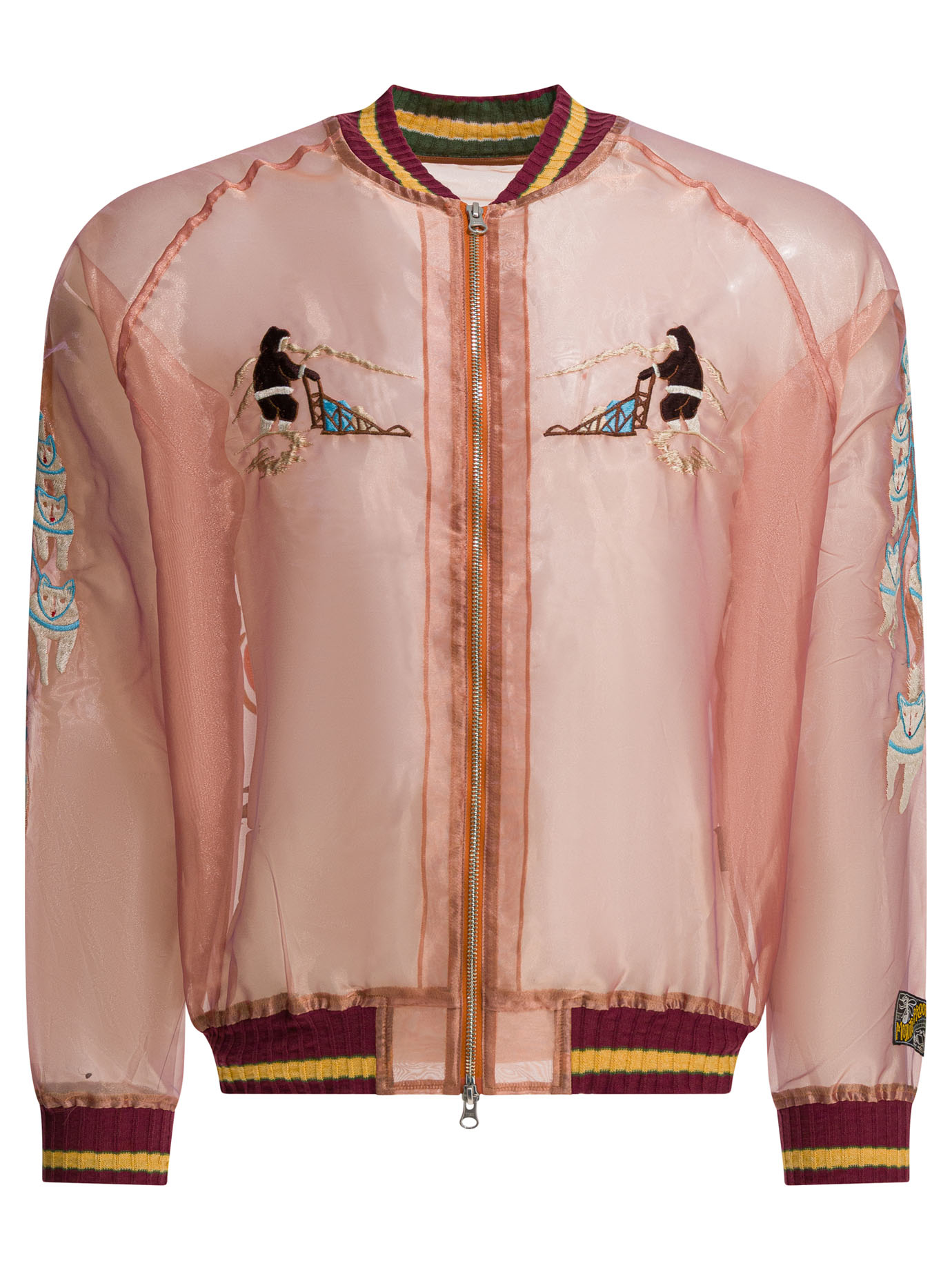"Sheer Pearl Mosquito Guard" Bomber jacket K2509LJ075LIGHTORANGE (KAPITAL / カジュアルジャケット ) | KAPITAL (キャピタル)