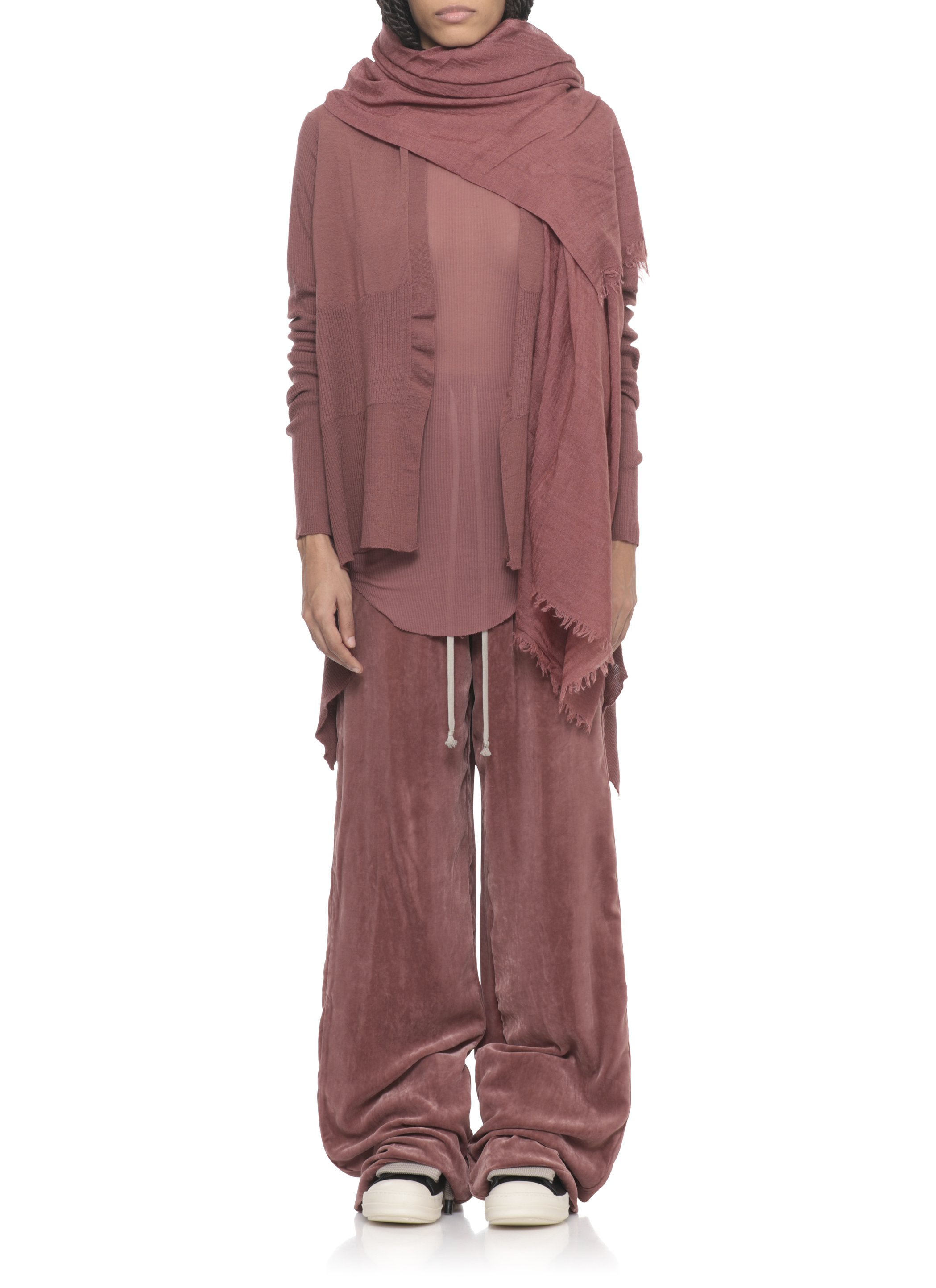 Rick Owens Scarfs Pink RP02E4462SCAR13 (Rick Owens / スカーフ・マフラー ) | Rick Owens (リック オウエンス)(1)