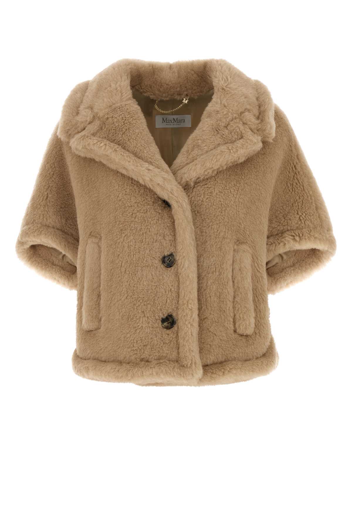 Cappuccino alpaca blend Corvino4 cape 2614731191600001 (Max Mara / レザー&ファージャケット・コート ) | Max Mara (マックスマーラ)
