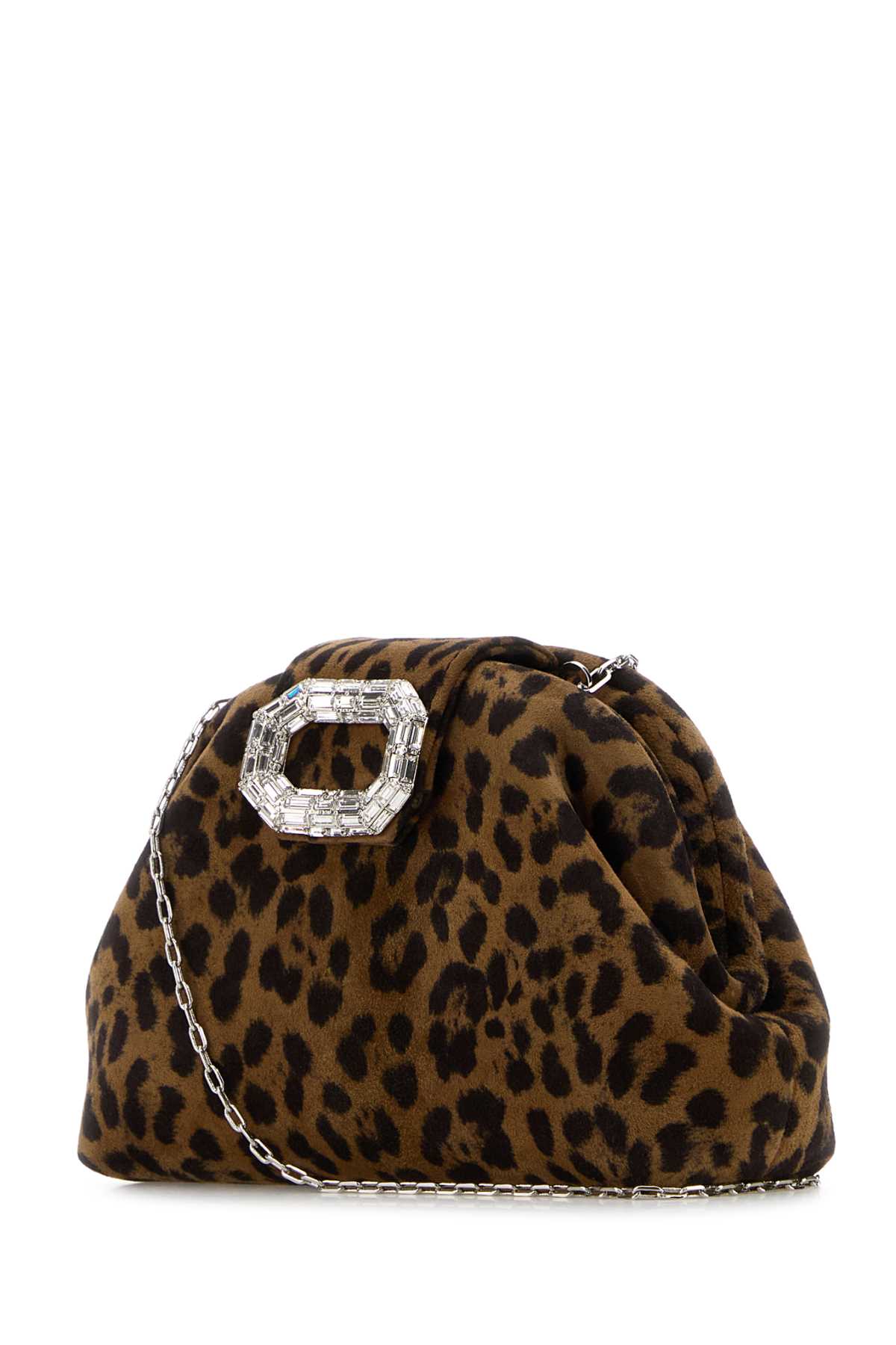 Printed suede micro Camelia clutch CAMELIAMICROLEOSILHAR (AMINA MUADDI / ハンドバッグ・ショルダーバッグ ) | AMINA MUADDI (アミナ モアディ)(1)