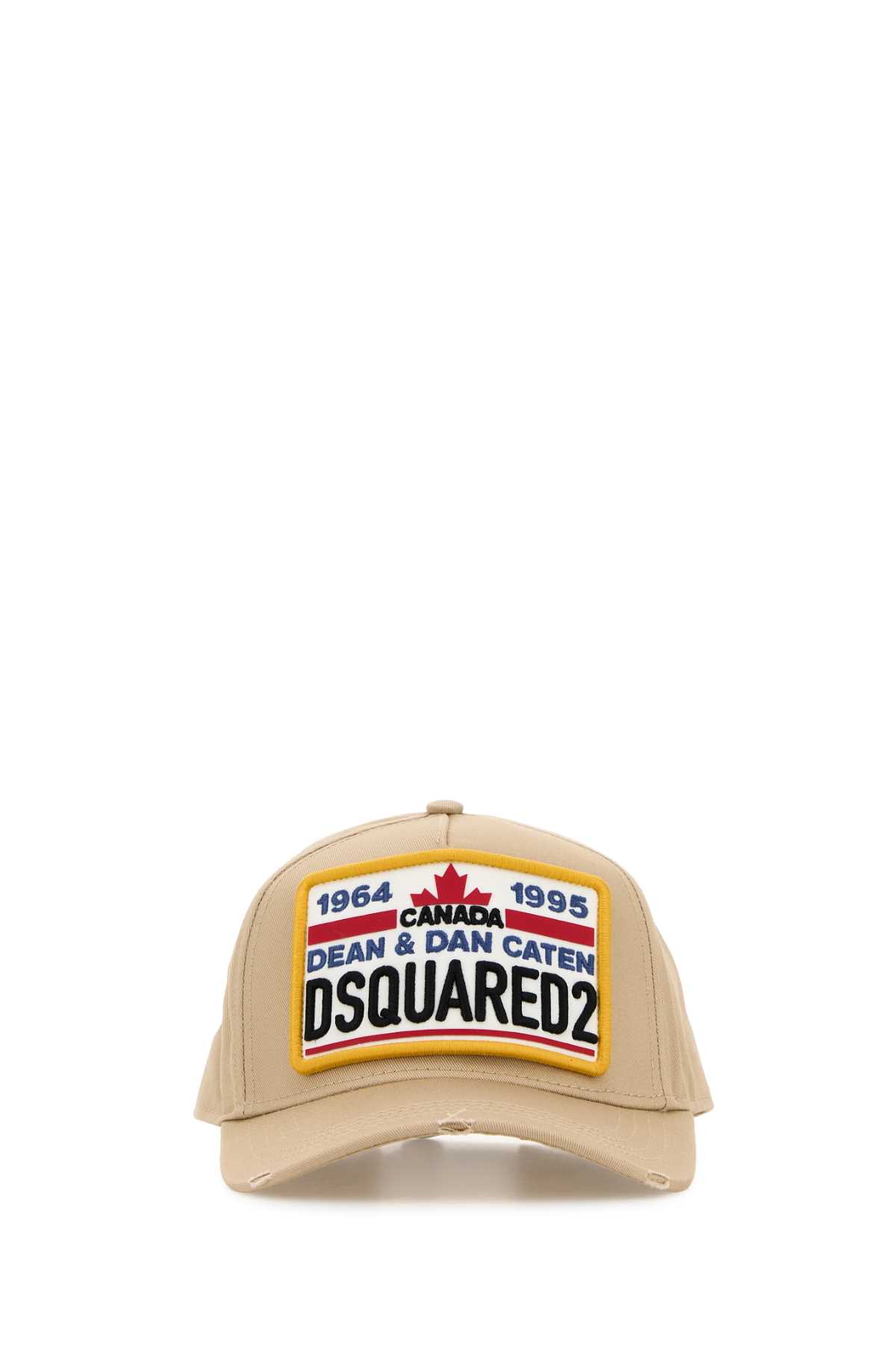 Beige cotton baseball cap BCM092205C000015130 (Dsquared2 / 帽子 ) | Dsquared2 (ディースクエアード)