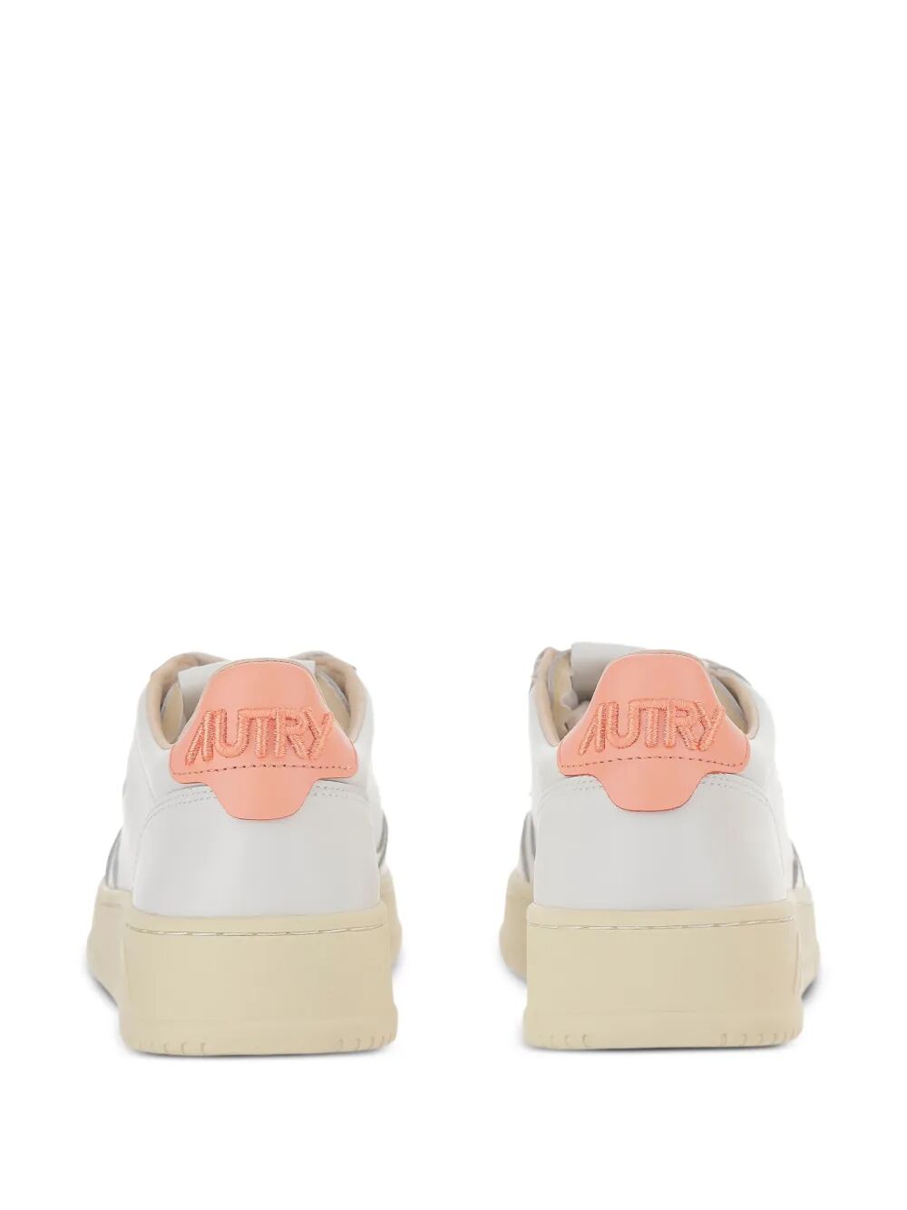 MEDALIST LOW SNEAKERS IN WHITE AND PEACH LEATHER WITH HANDWRITING DETAILS AULWDL03WHTPEACHP (AUTRY / スニーカー ) | AUTRY (オートリー)(2)