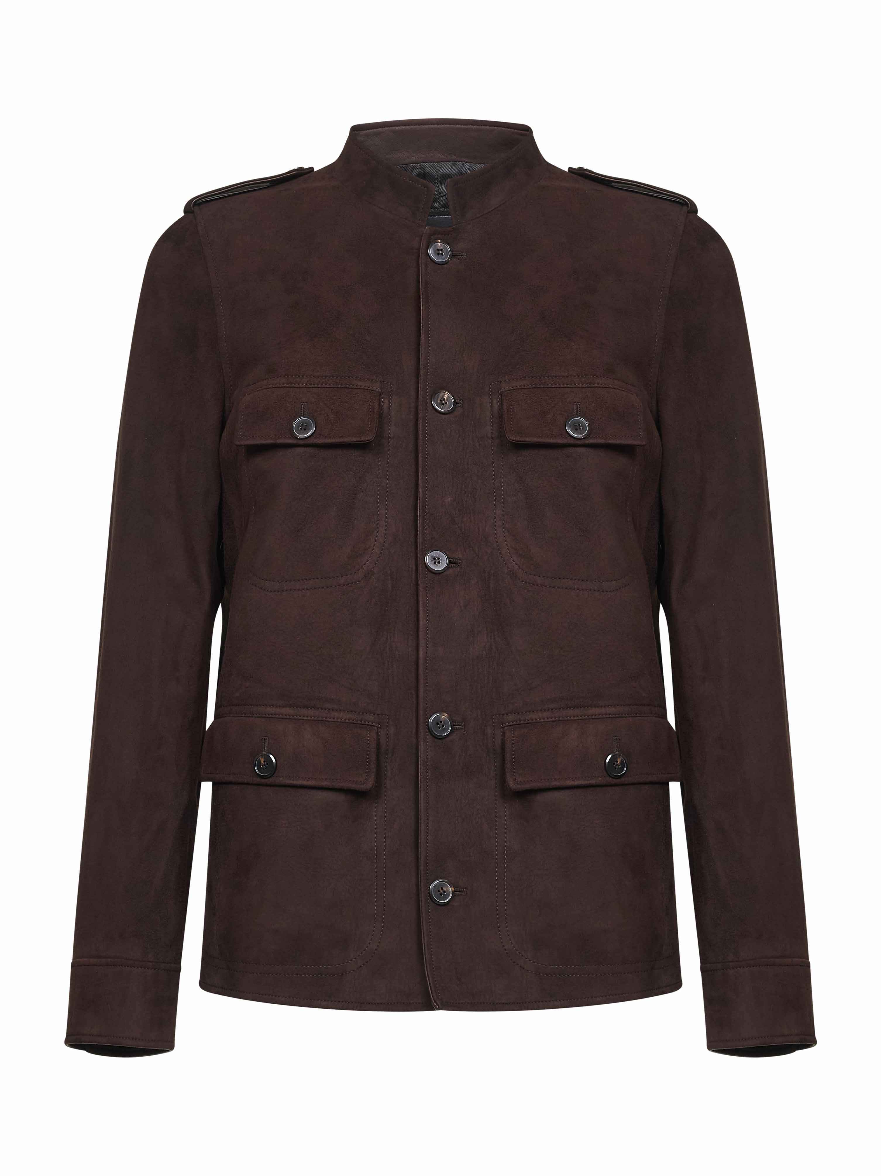 Prada Coats Brown UPW598OOO162OF0201 (Prada / レザー&ファージャケット・コート ) | Prada (プラダ)