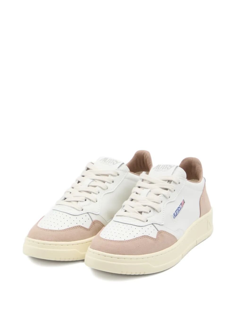 MEDALIST LOW SNEAKERS IN WHITE LEATHER AND ROSE CANNEL SUEDE AULWFT04WHTROSEC (AUTRY / スニーカー ) | AUTRY (オートリー)(1)