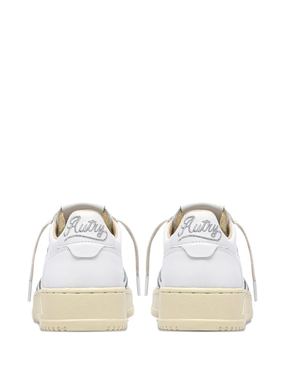 MEDALIST LOW SNEAKERS IN WHITE LEATHER WITH SILVER EMBROIDERY AULWHP02WHTSILV (AUTRY / スニーカー ) | AUTRY (オートリー)(2)