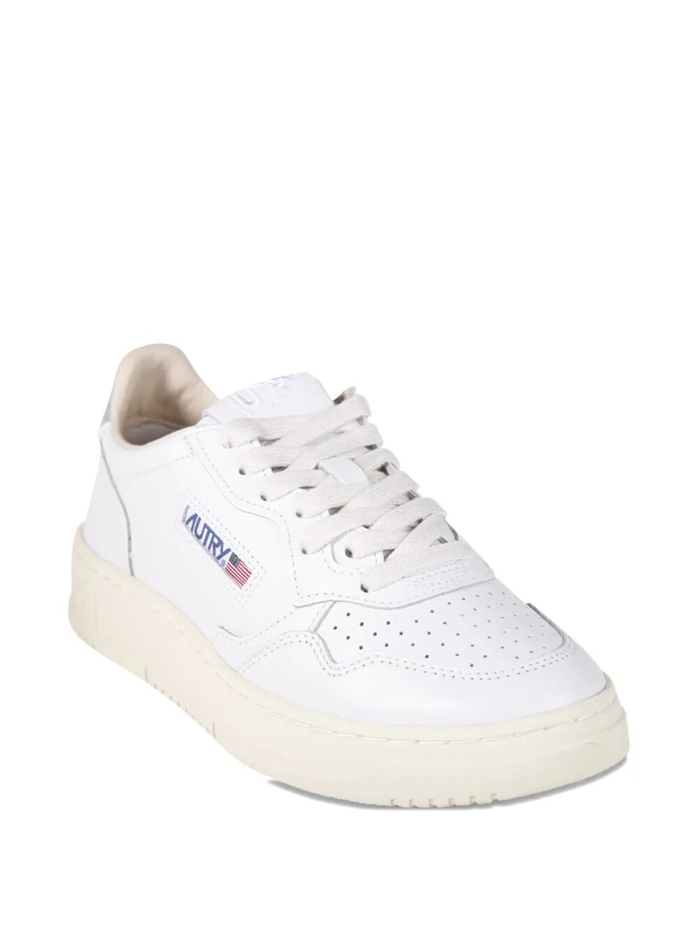 MEDALIST LOW SNEAKERS IN WHITE AND SILVER LEATHER AULWTB02WHTSILVER (AUTRY / スニーカー ) | AUTRY (オートリー)(1)